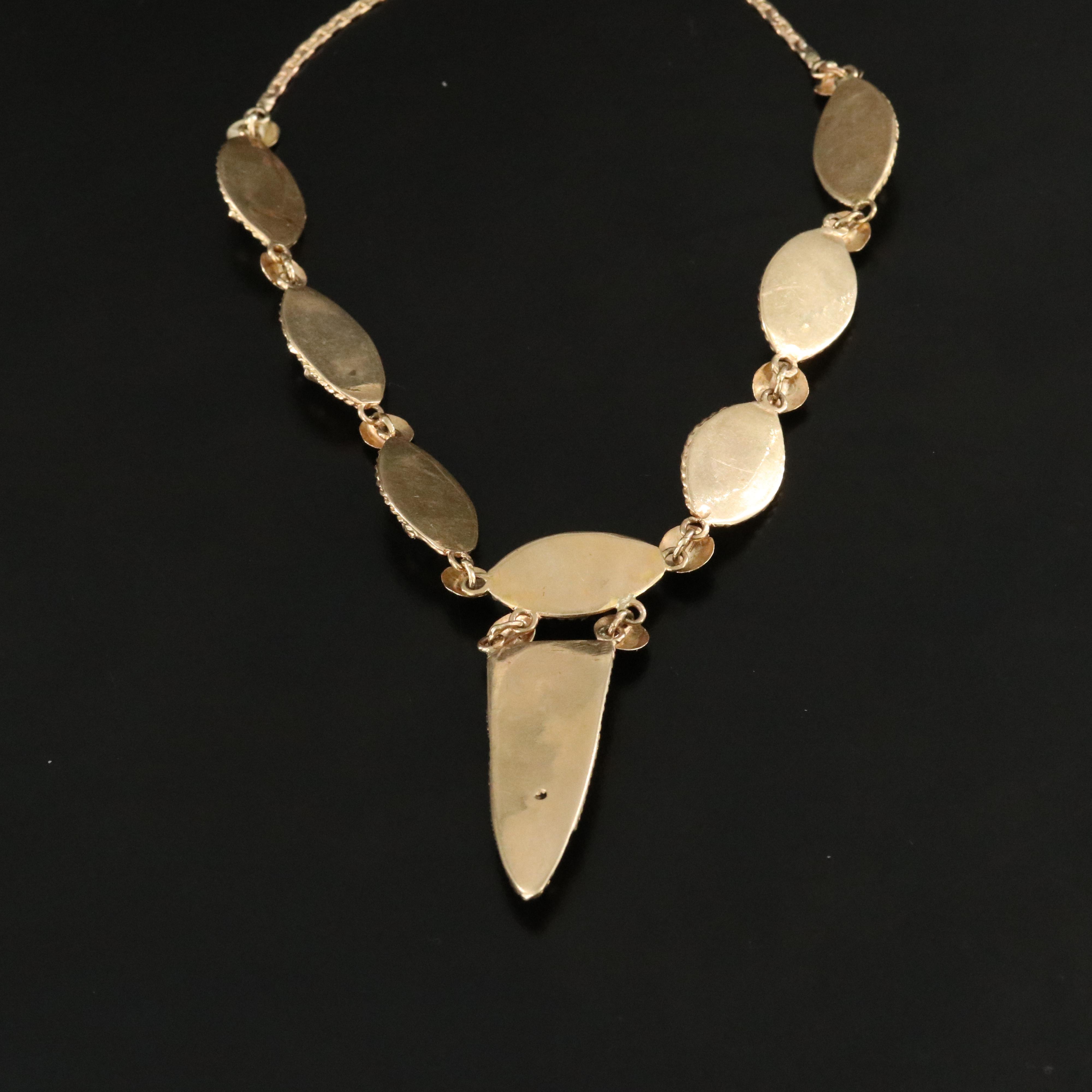 14K Aquamarine Necklace