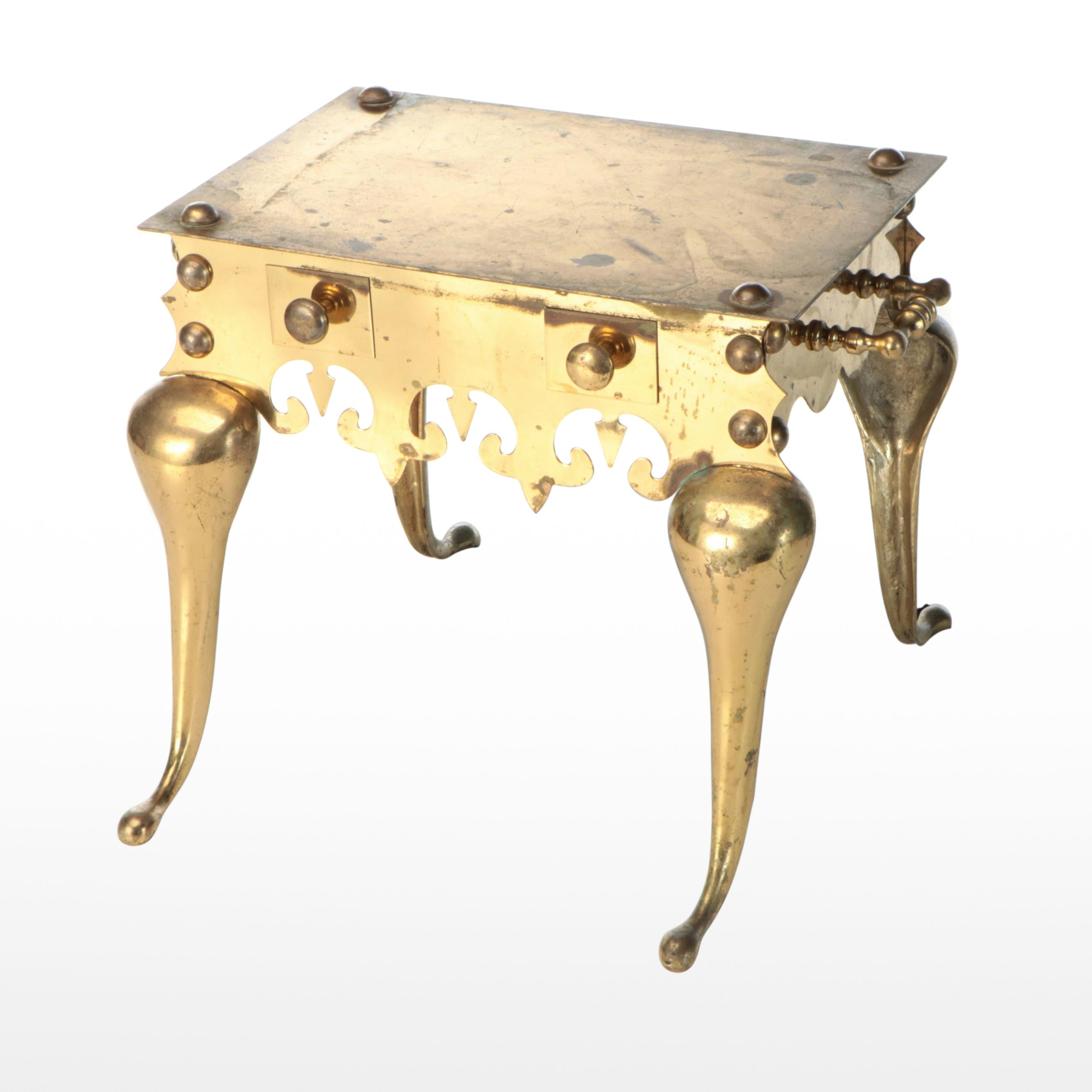 Georgian Style Brass Footman, 19th Century