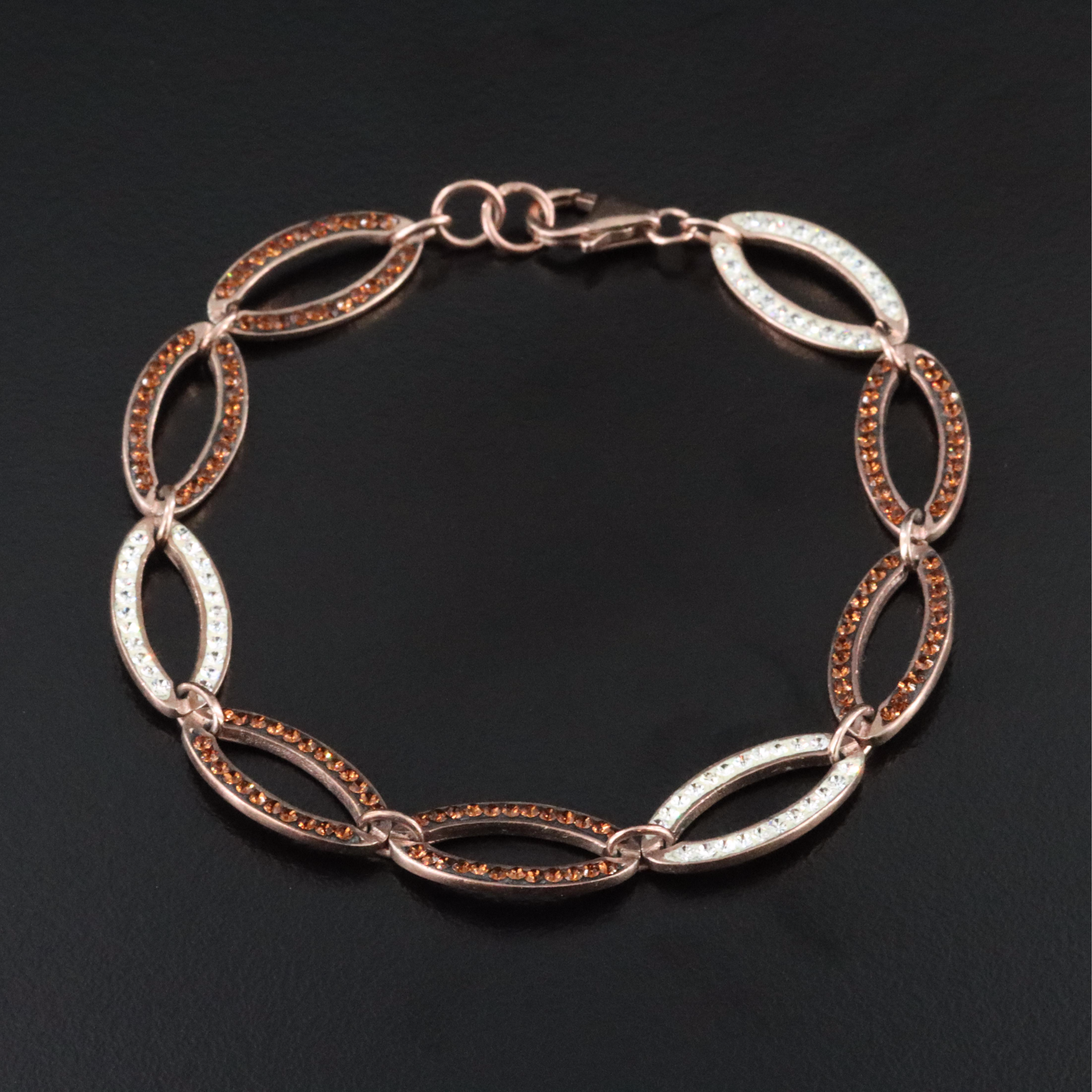 Sterling Rhinestone Bracelet