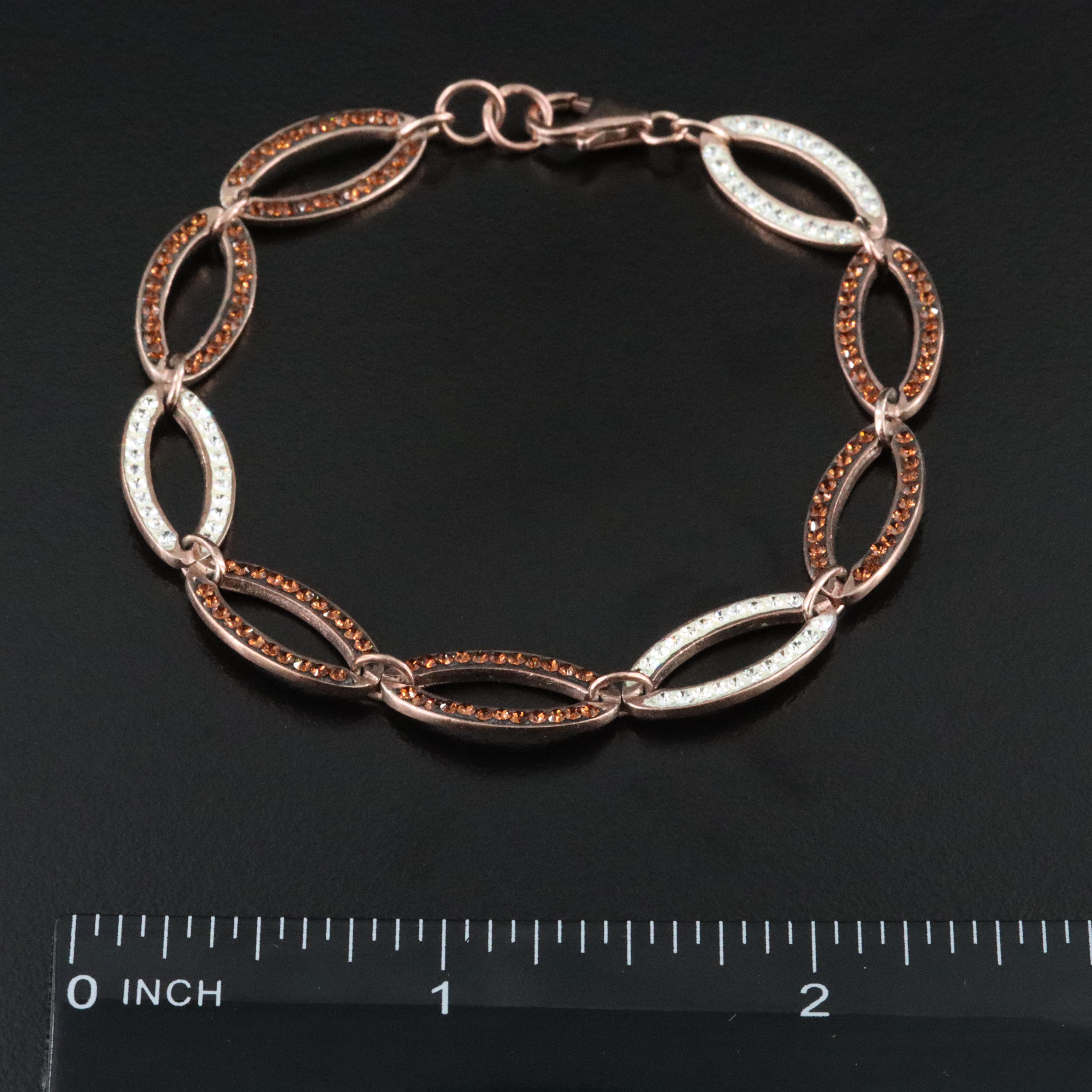 Sterling Rhinestone Bracelet