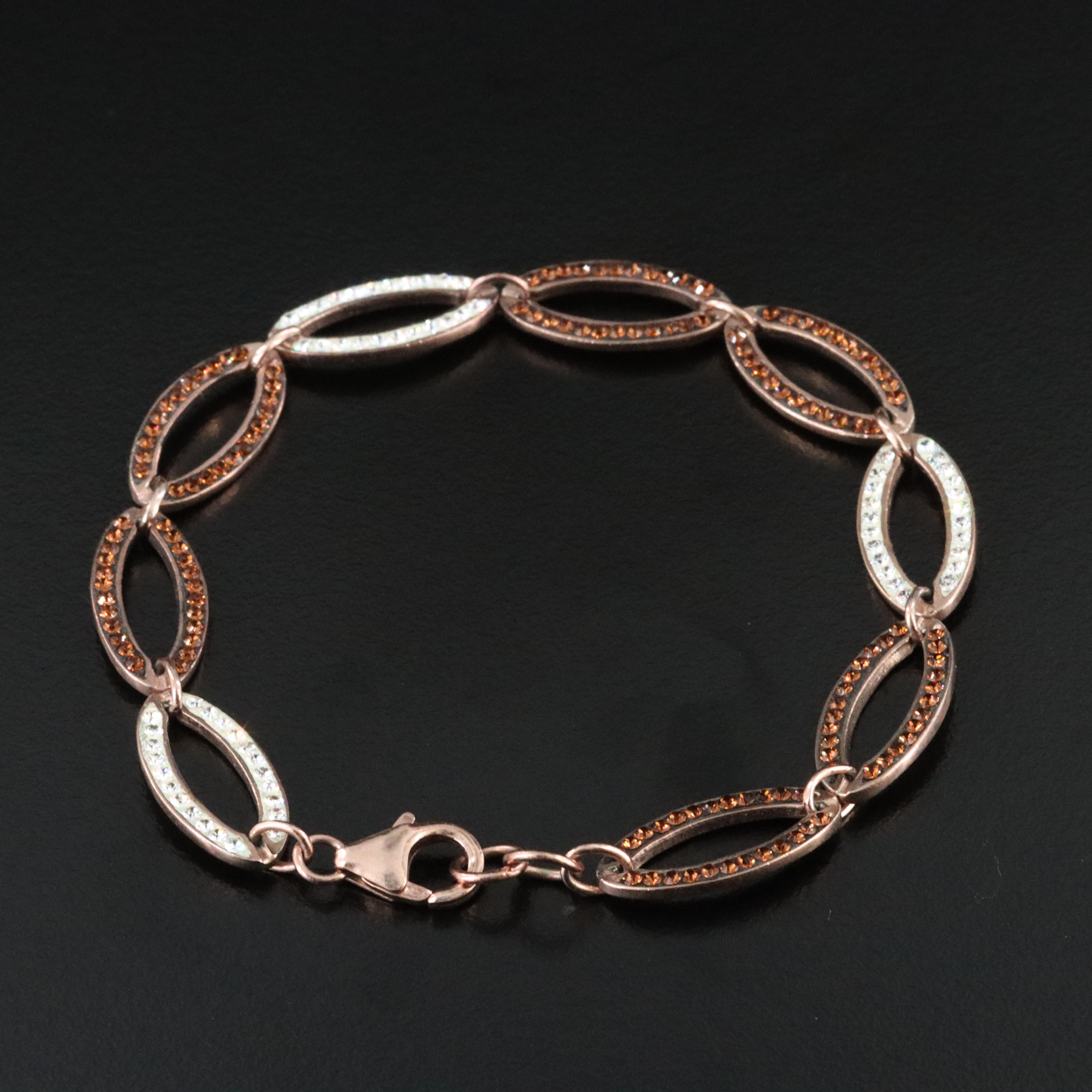 Sterling Rhinestone Bracelet