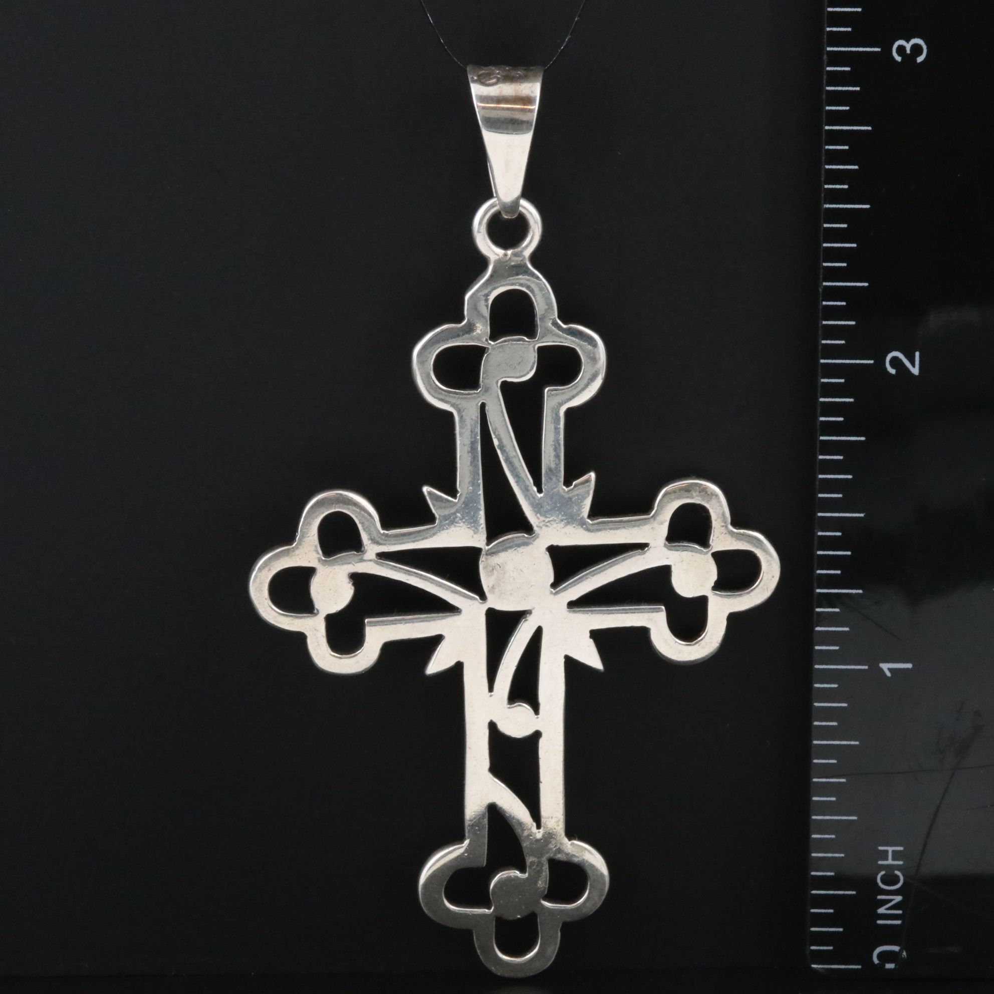 Taxco Daniela 950 Silver Cross Pendant