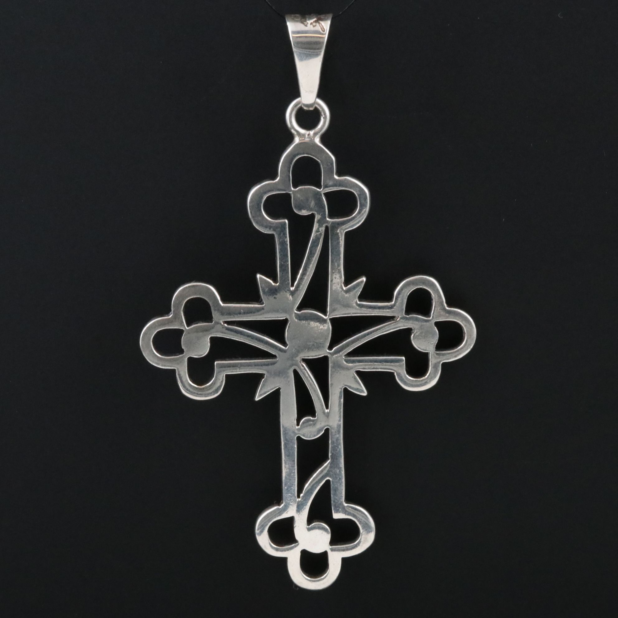 Taxco Daniela 950 Silver Cross Pendant