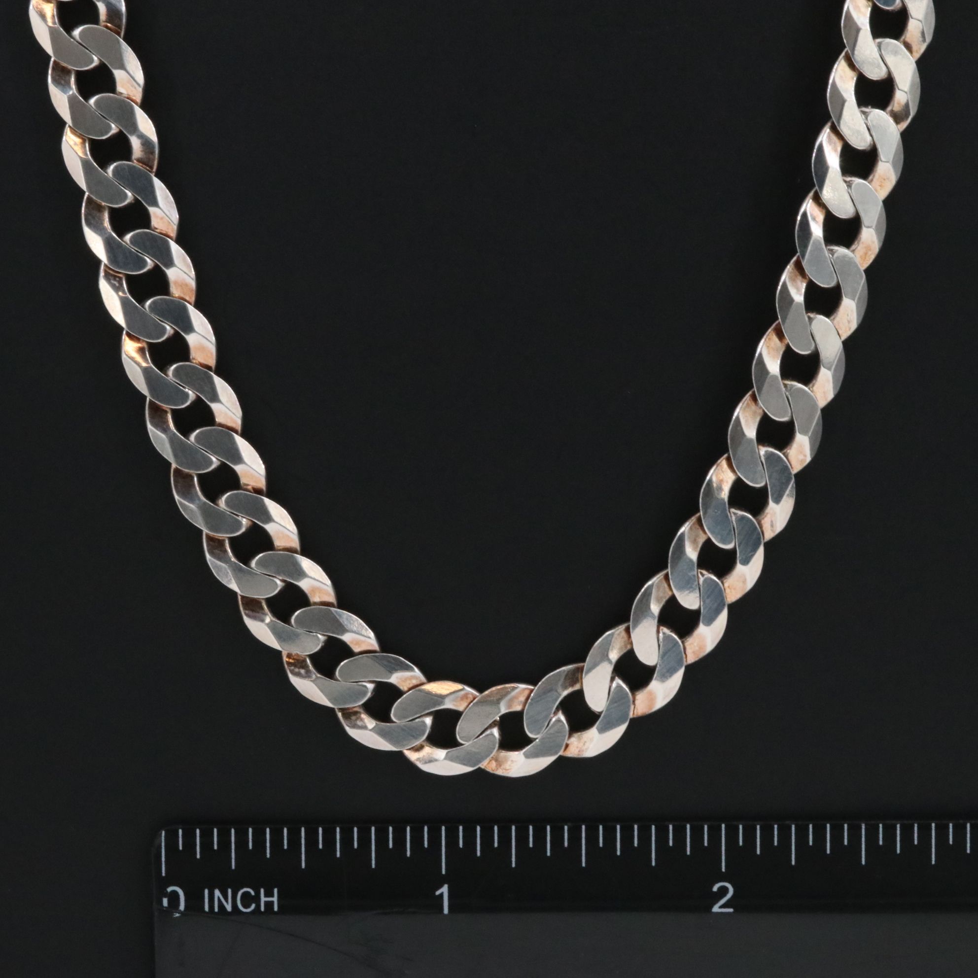Italian Sterling Curb Chain Necklace