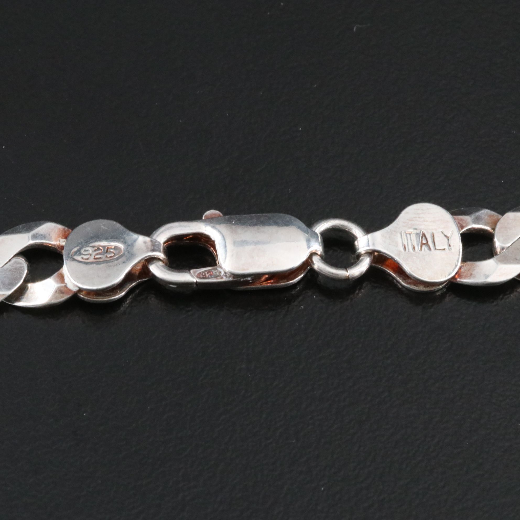 Italian Sterling Curb Chain Necklace
