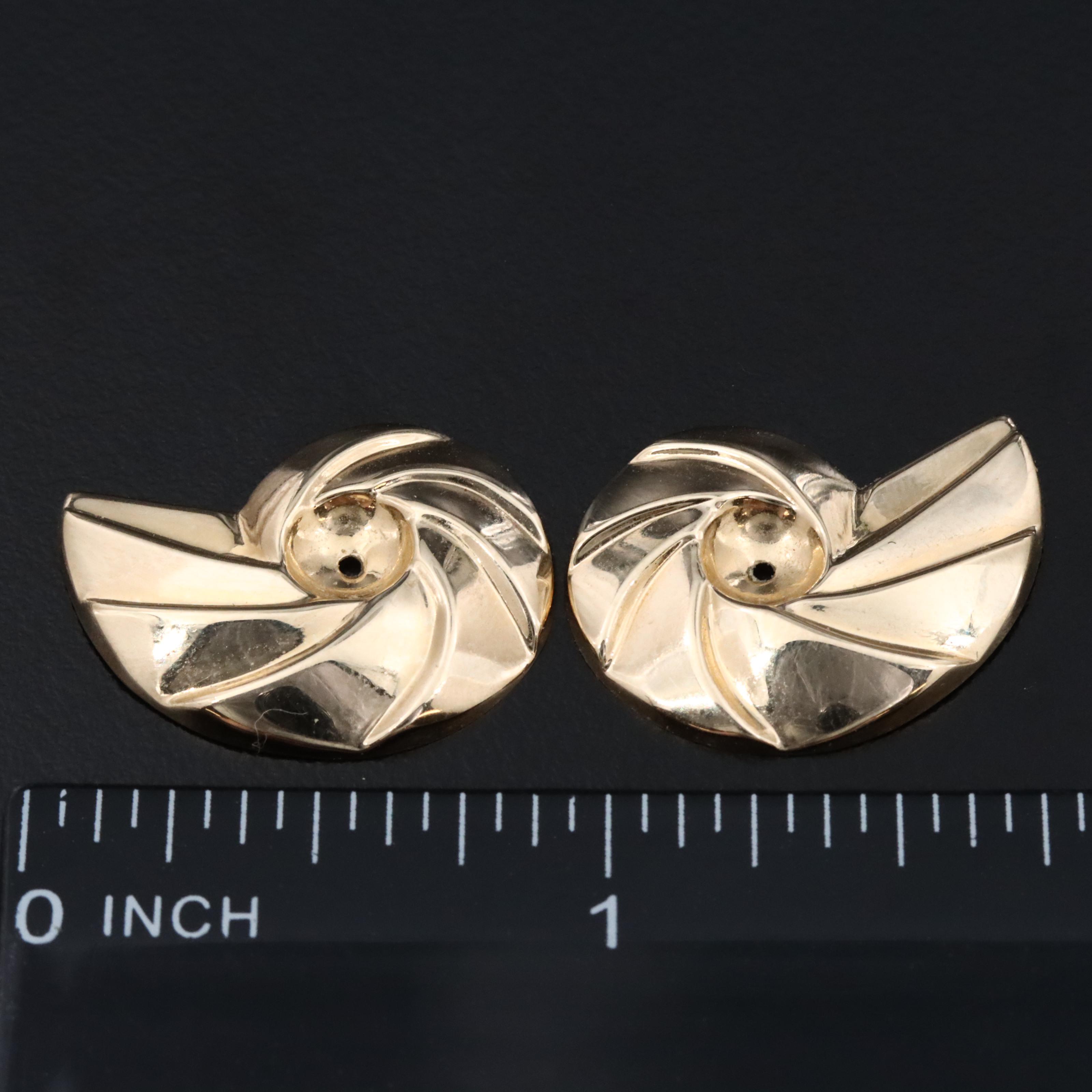 14K Spiral Earring Enhancers