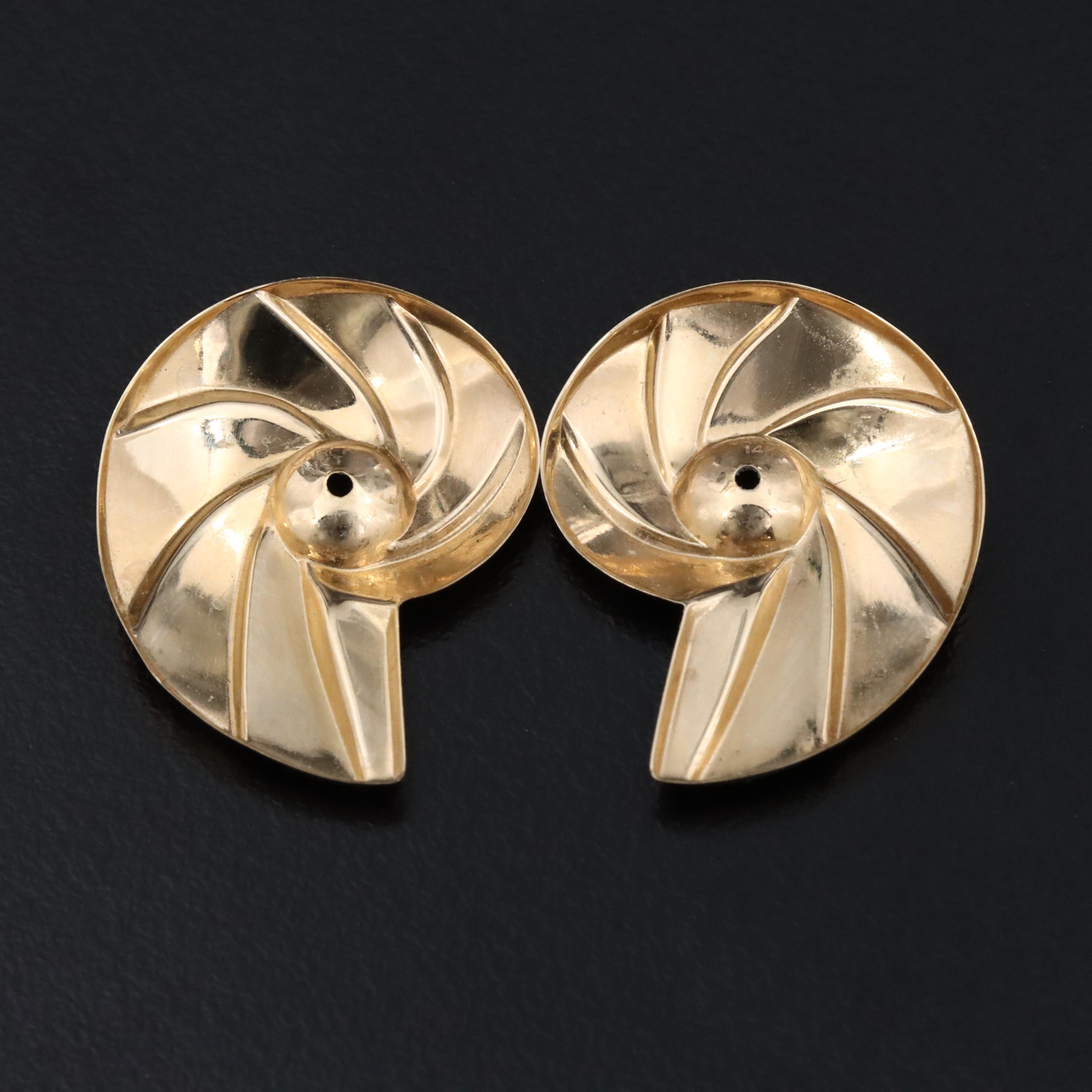 14K Spiral Earring Enhancers