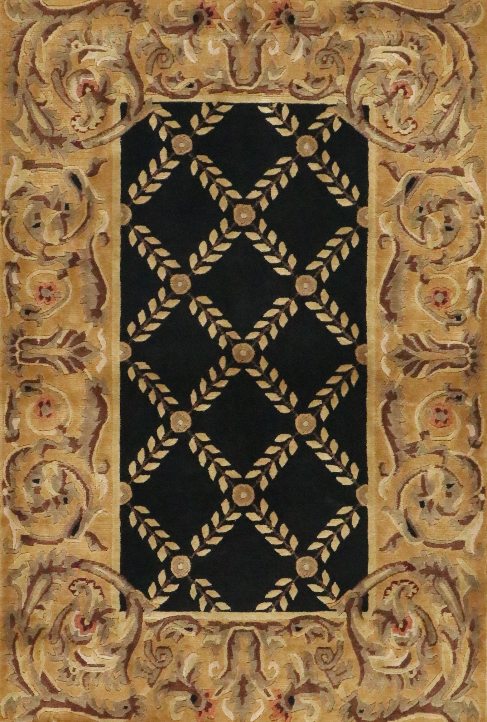 4'1 x 5'11 Hand-Knotted Nepalese Area Rug