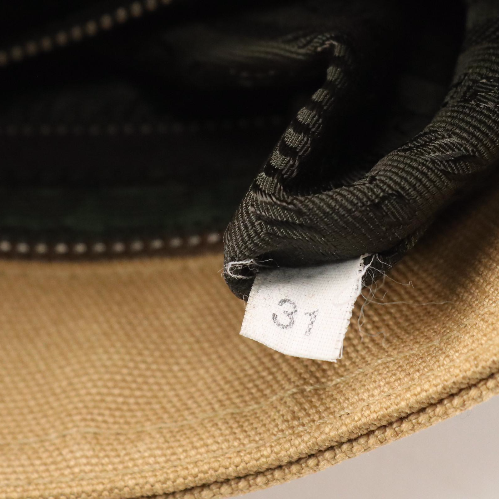 Prada Mini Tote in Canvas with Cinghiale Leather Trim