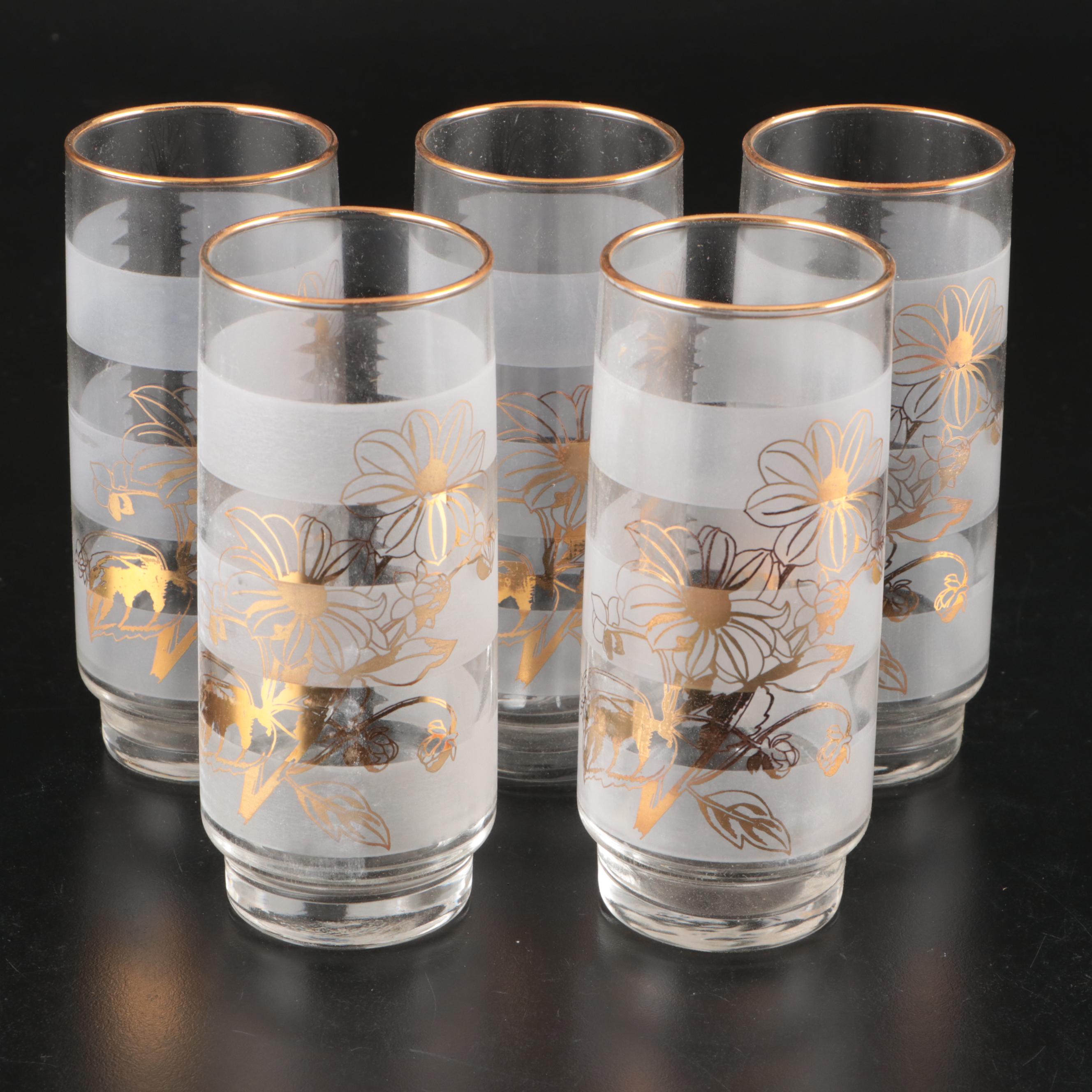 Japanese Glass Highballs and Coasters with Other Ceramic and Stainless Tableware