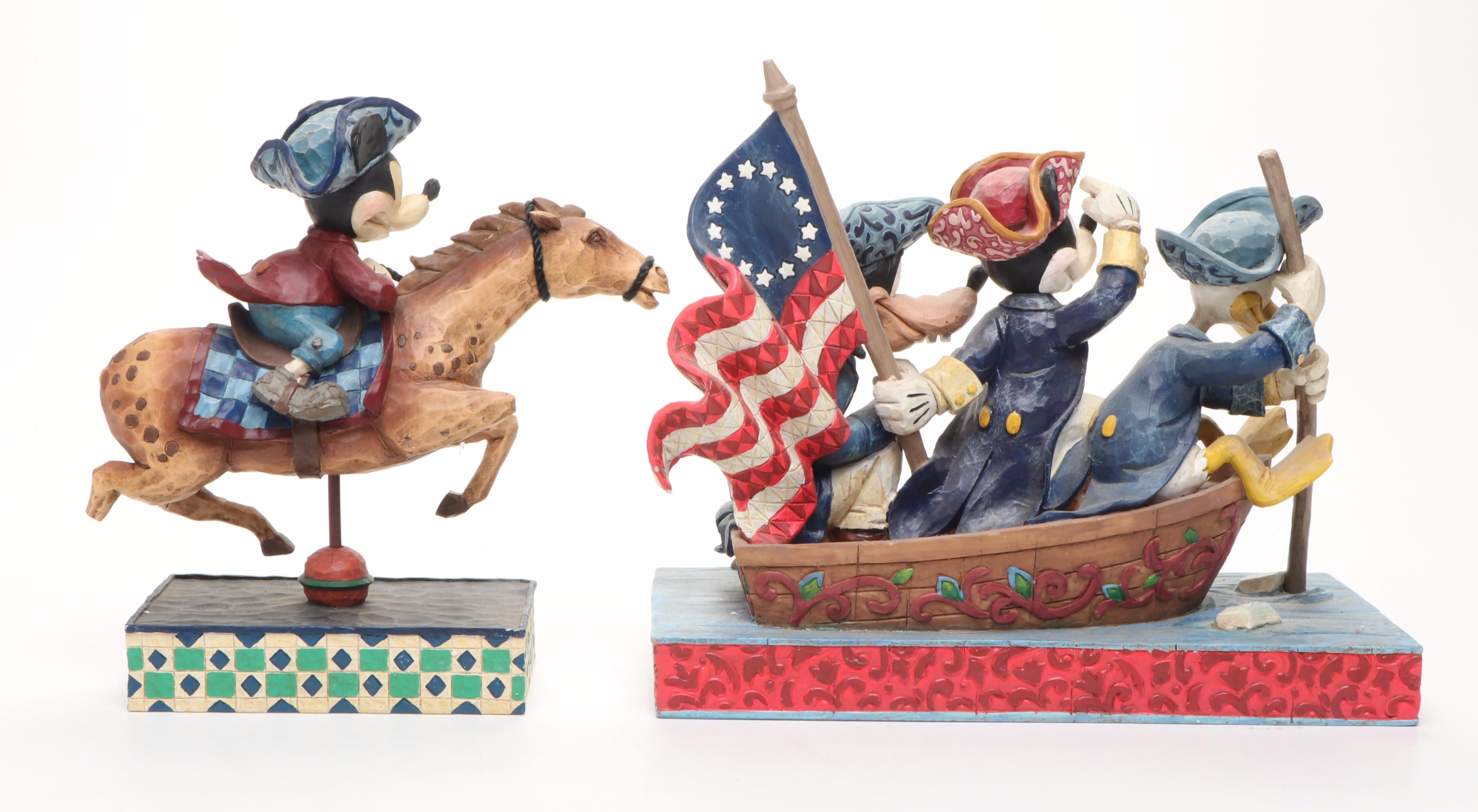 Jim Shore for Disney "Unstoppable Heroes" and "Determined Patriot" Figurines