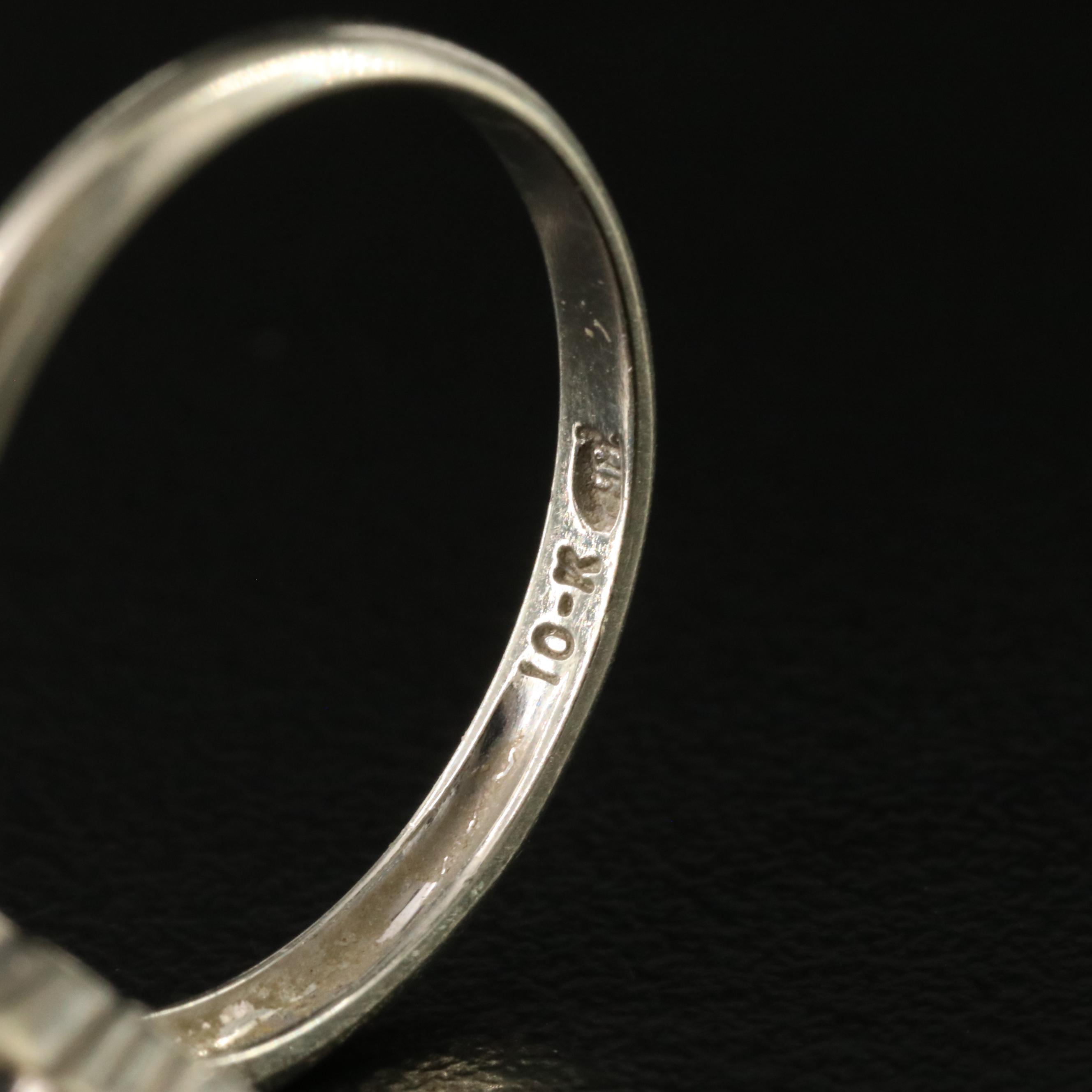 Vintage 10K Spinel Order of the Eastern Star and Shell and Diamond Cameo Rings