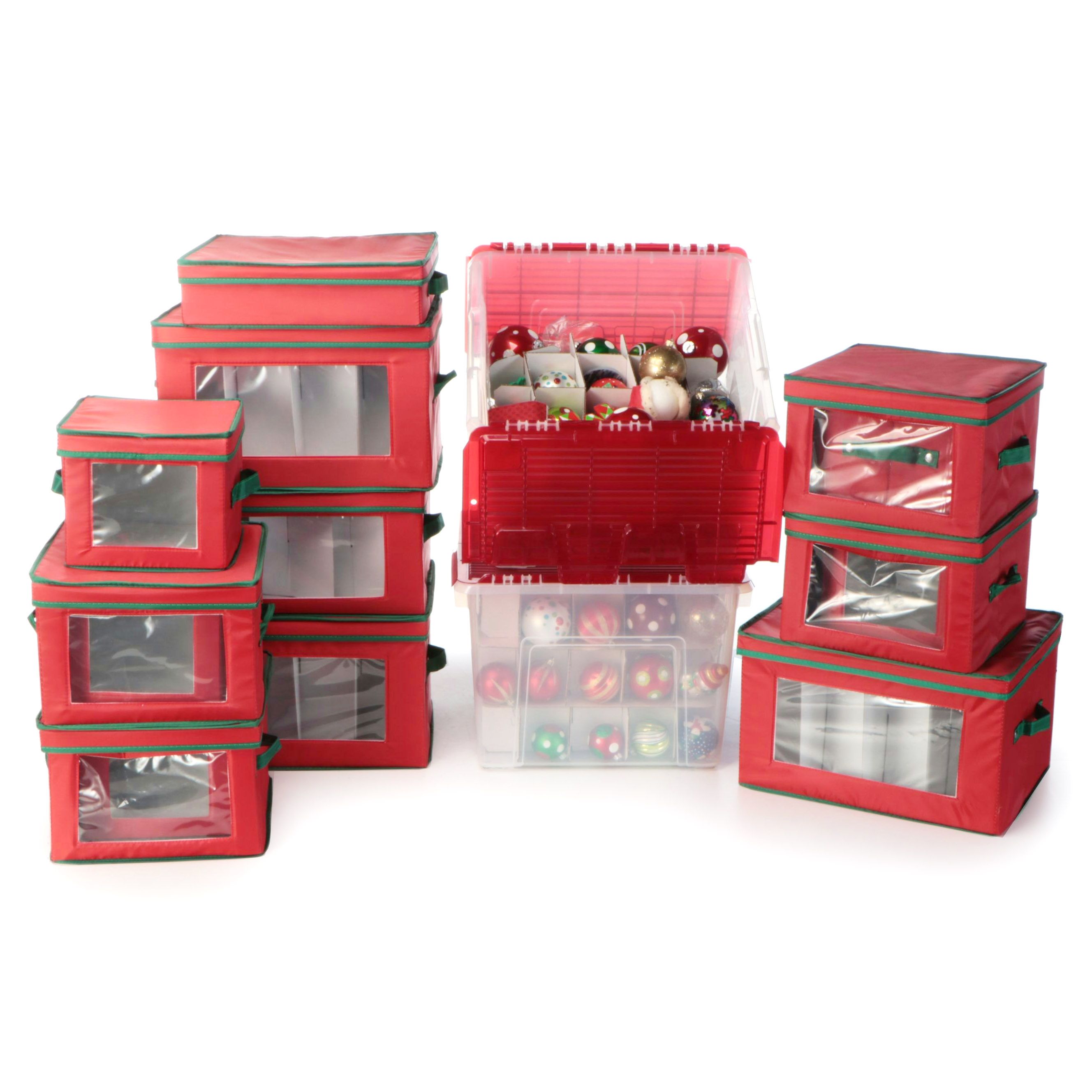 Christmas Ornaments with Storage Boxes