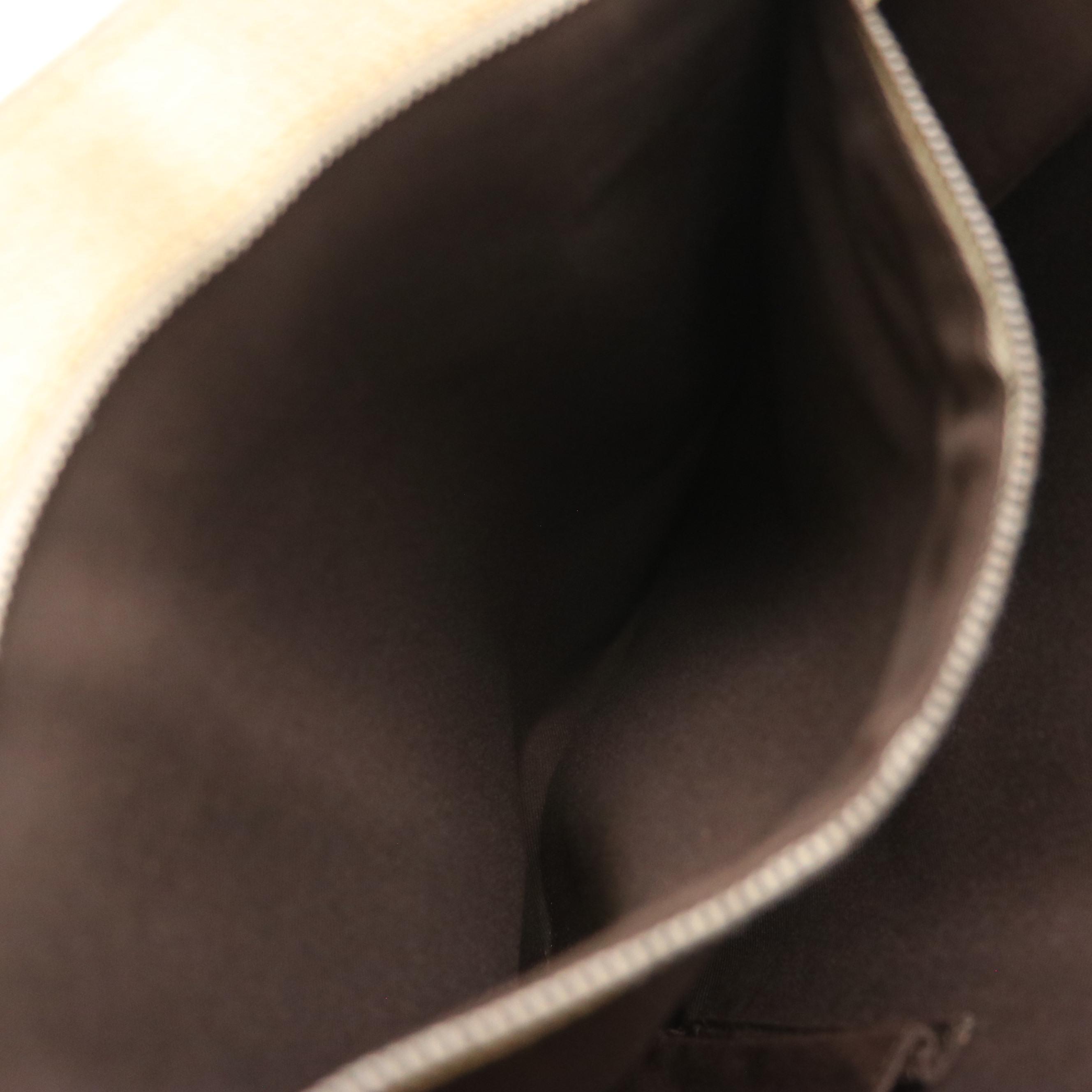 Gucci Tote in GG Jacquard Canvas and Cinghiale Leather