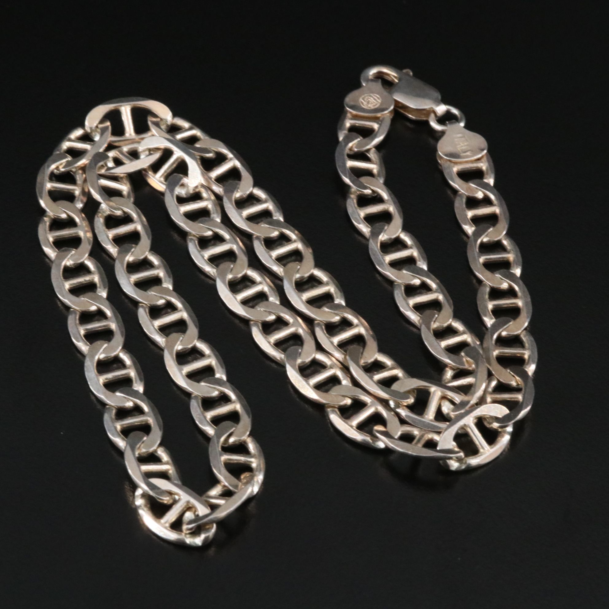 Italian Sterling Mariner Chain Necklace