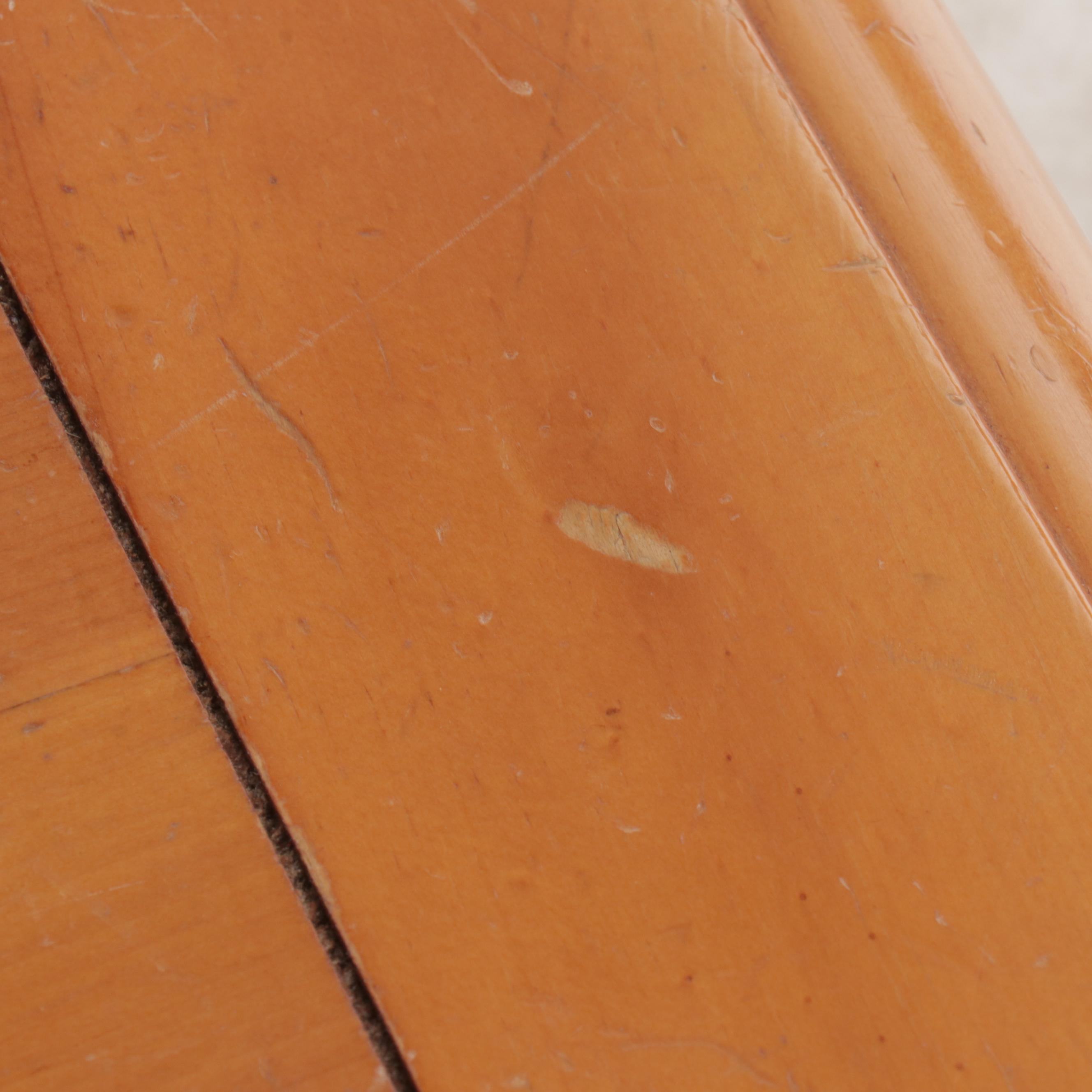 Pine Dining Table with Six Chairs, 21st Century