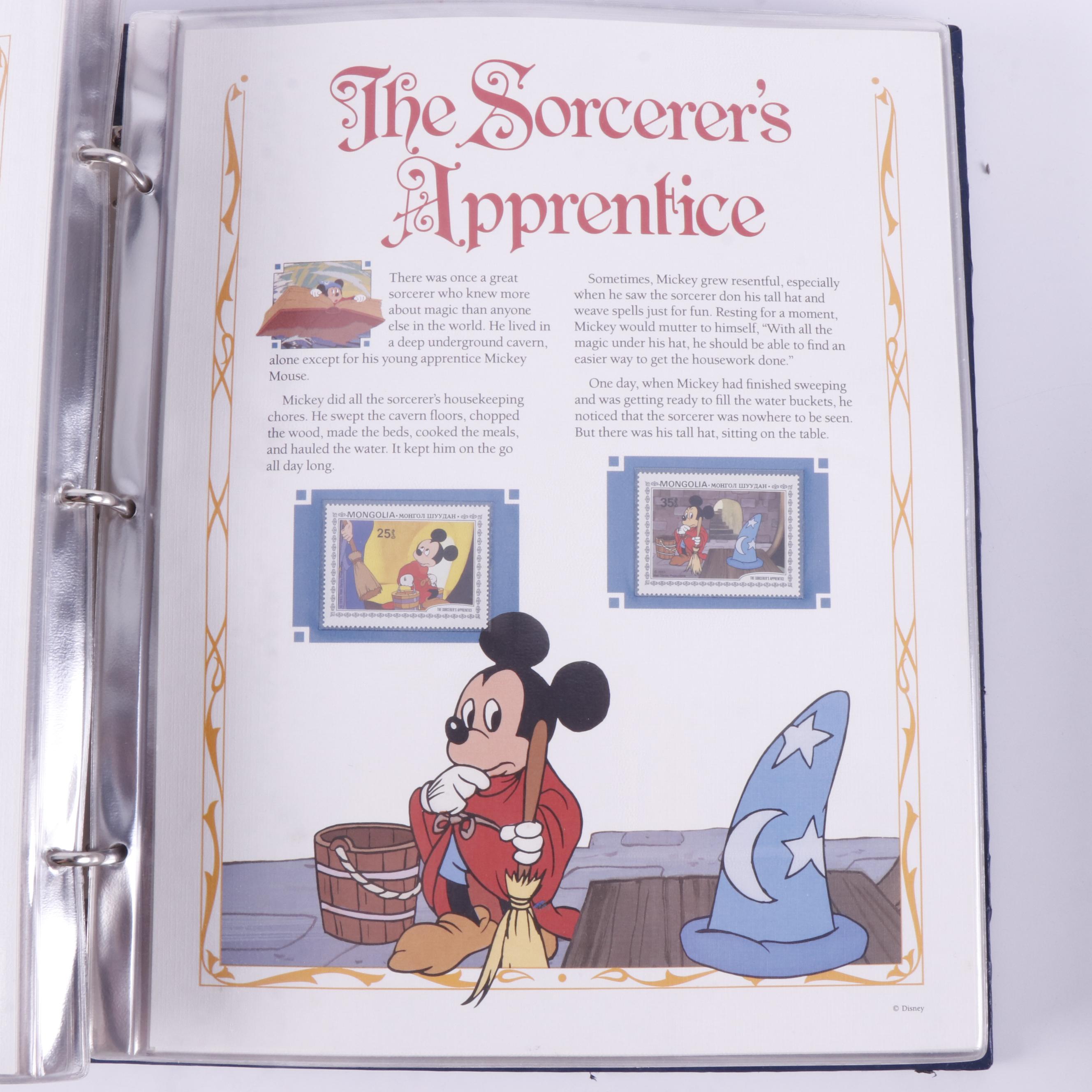 Three Albums of Disney Movie Commemorative Postage Stamp Panels