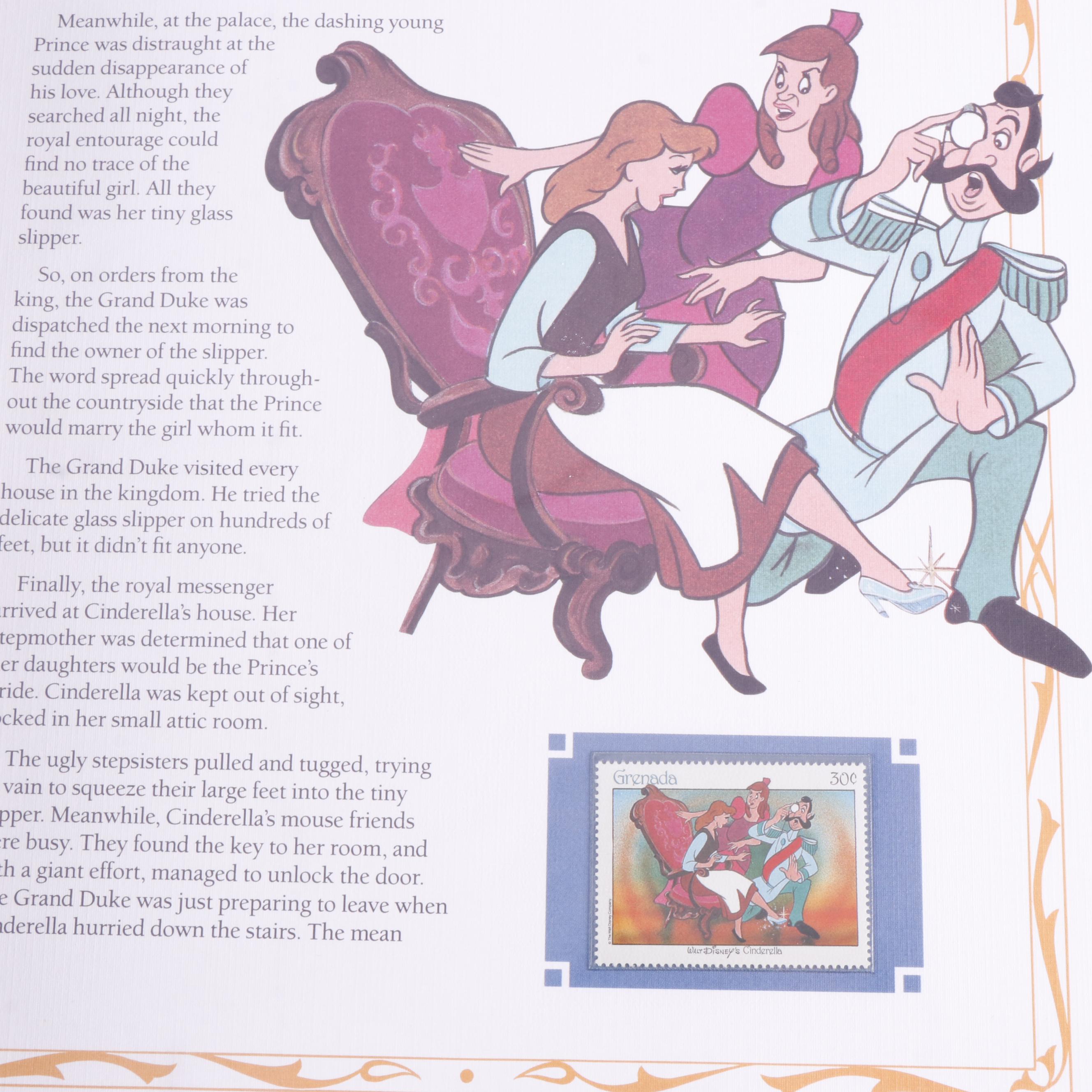 Three Albums of Disney Movie Commemorative Postage Stamp Panels