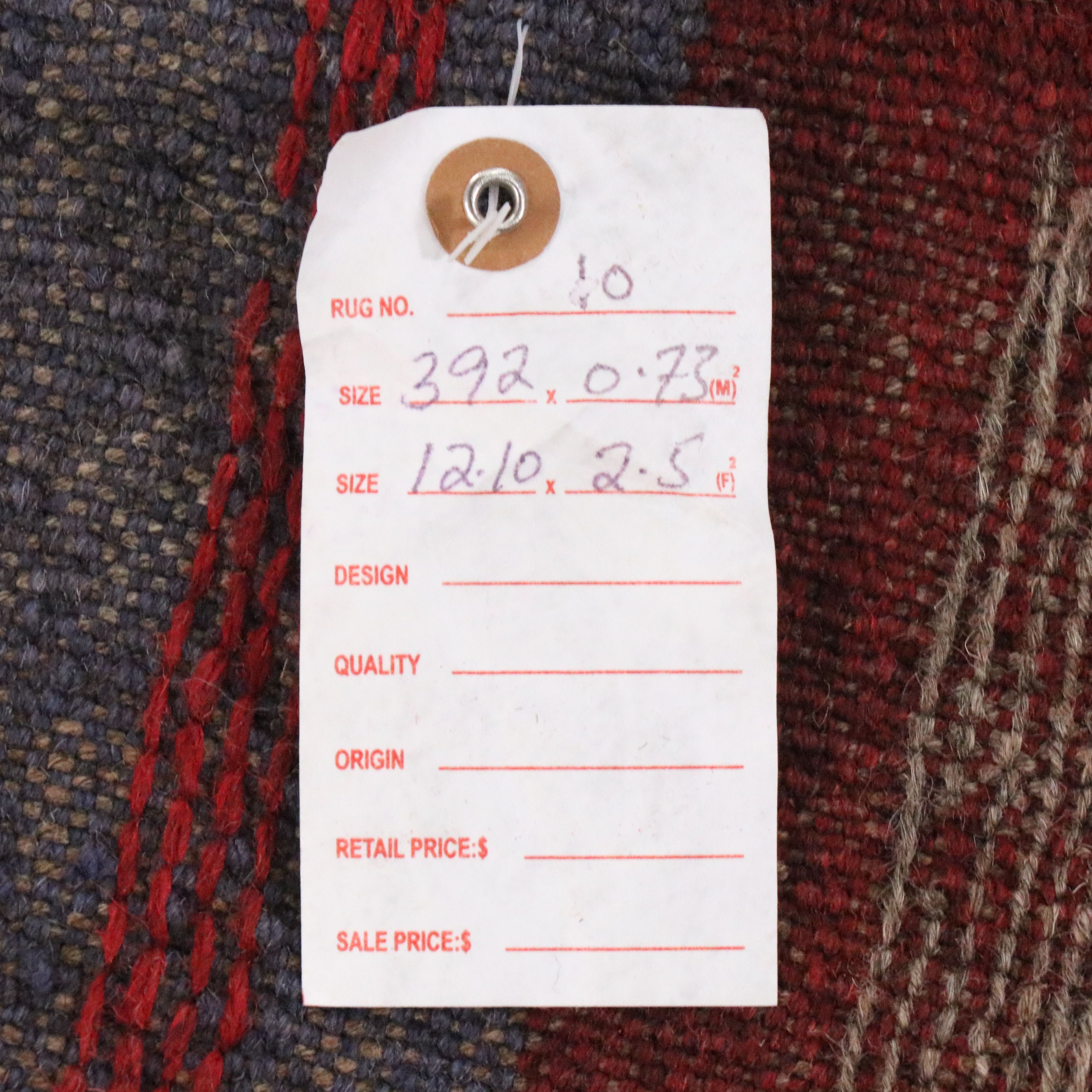 2'6 x 13' Handwoven Afghan Mashwani Carpet Runner