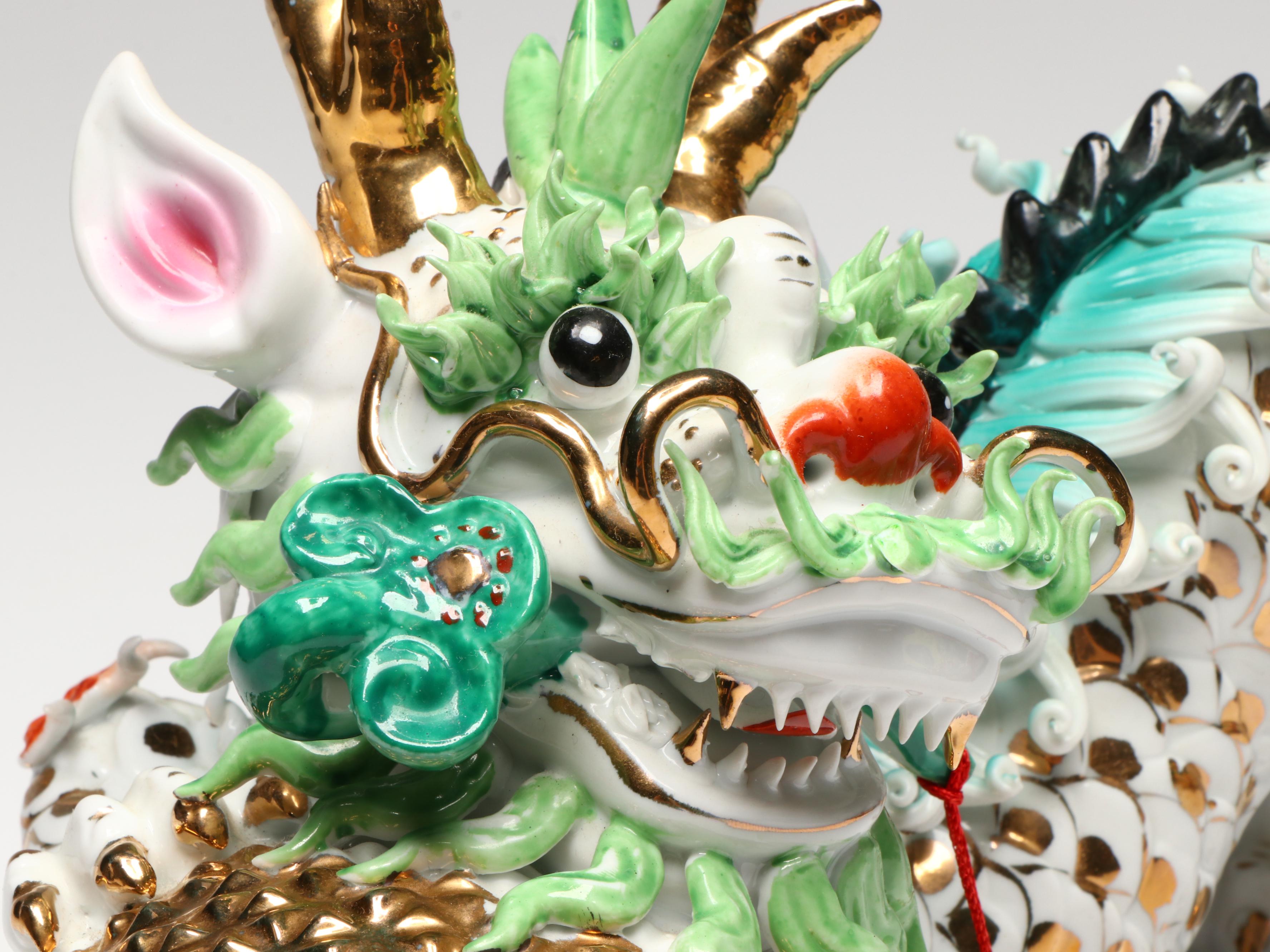 Chinese Style Gilt Ceramic Guardian Lions