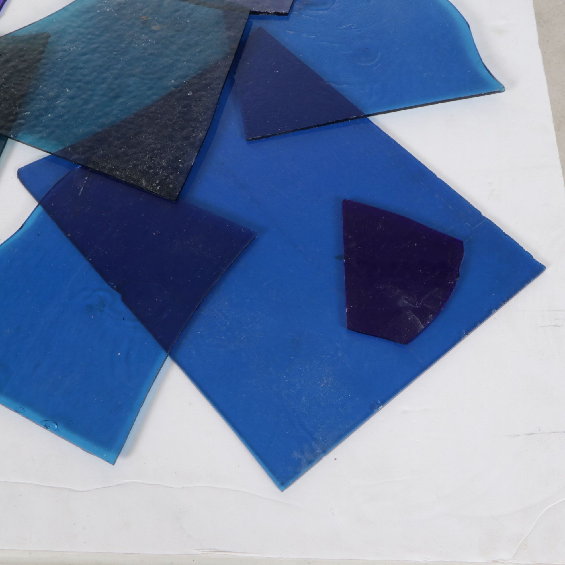 Swirl, Granite Texture, Clear & Other Art Glass Sheets