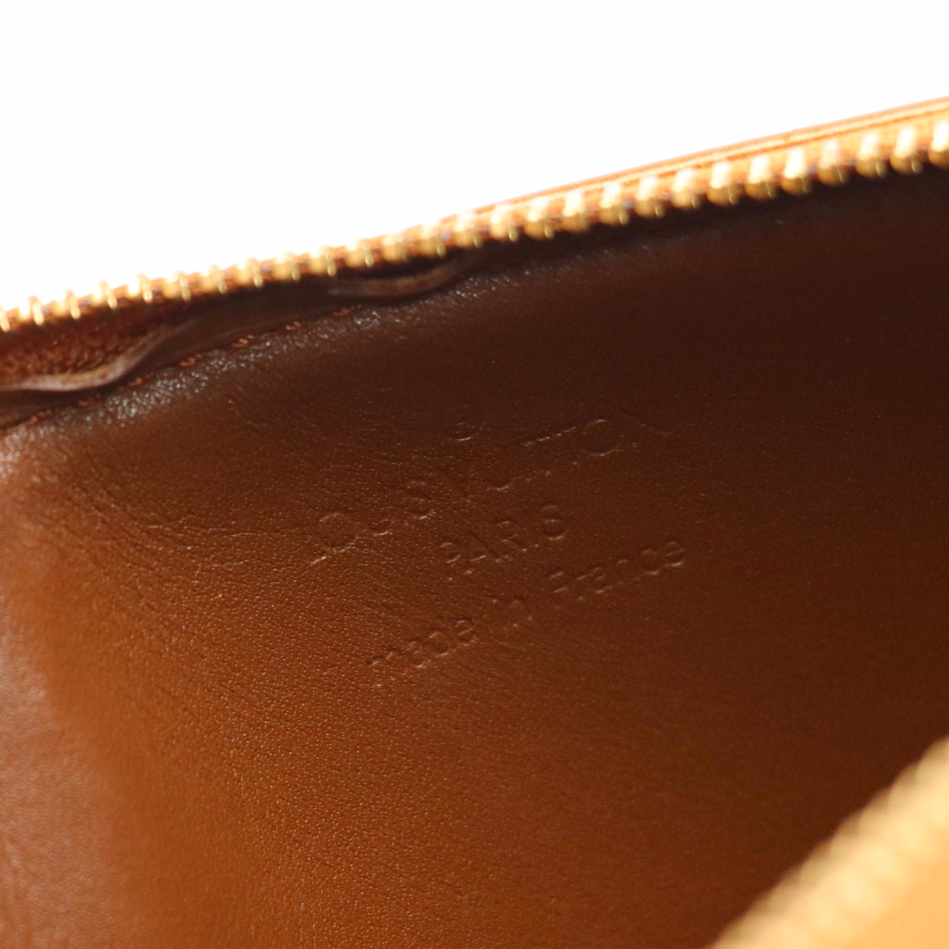 Louis Vuitton Lexington Pochette in Bronze Monogram Vernis and Vachetta Leather
