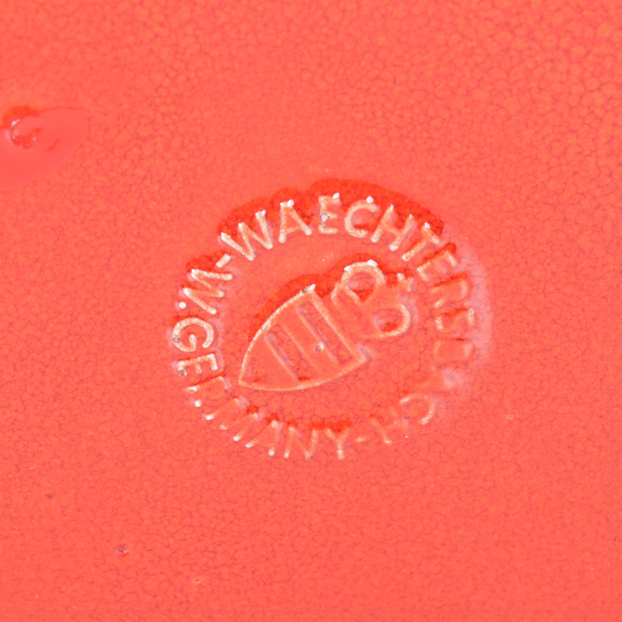 Waechtersbach "Christmas Tree" Teapot, Cups, and a Plate, Late 20th Century