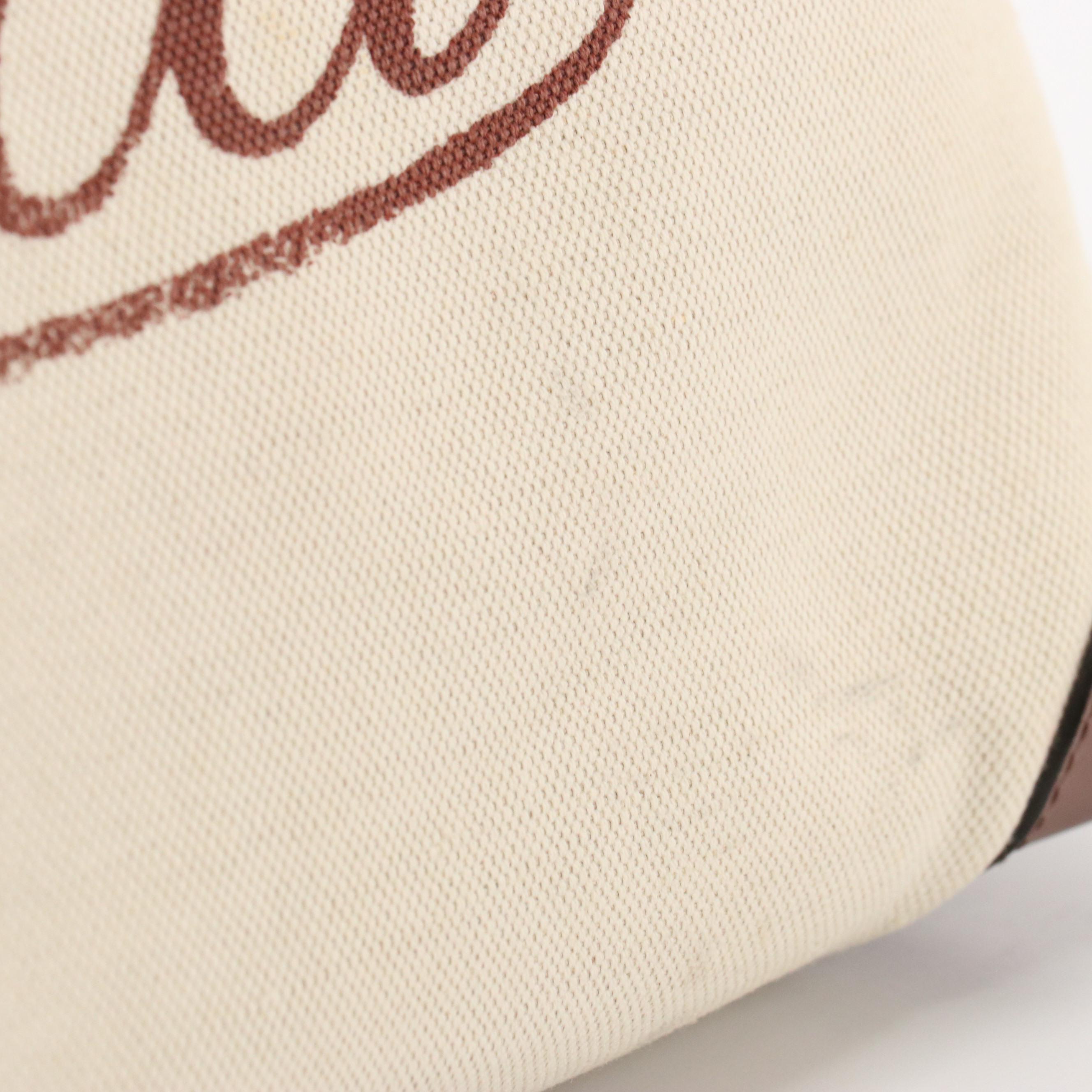 Gucci Japan Exclusive Craft Tote in Natural Canvas and Mocha Brown Leather