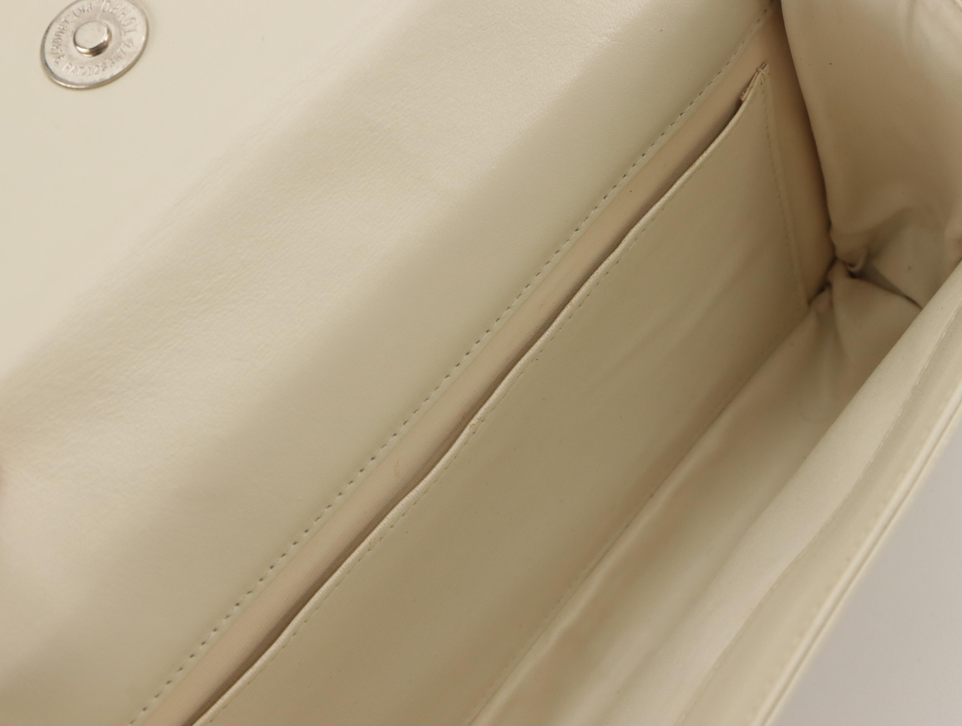 Yves Saint Laurent Leather Double Flap Shoulder Bag