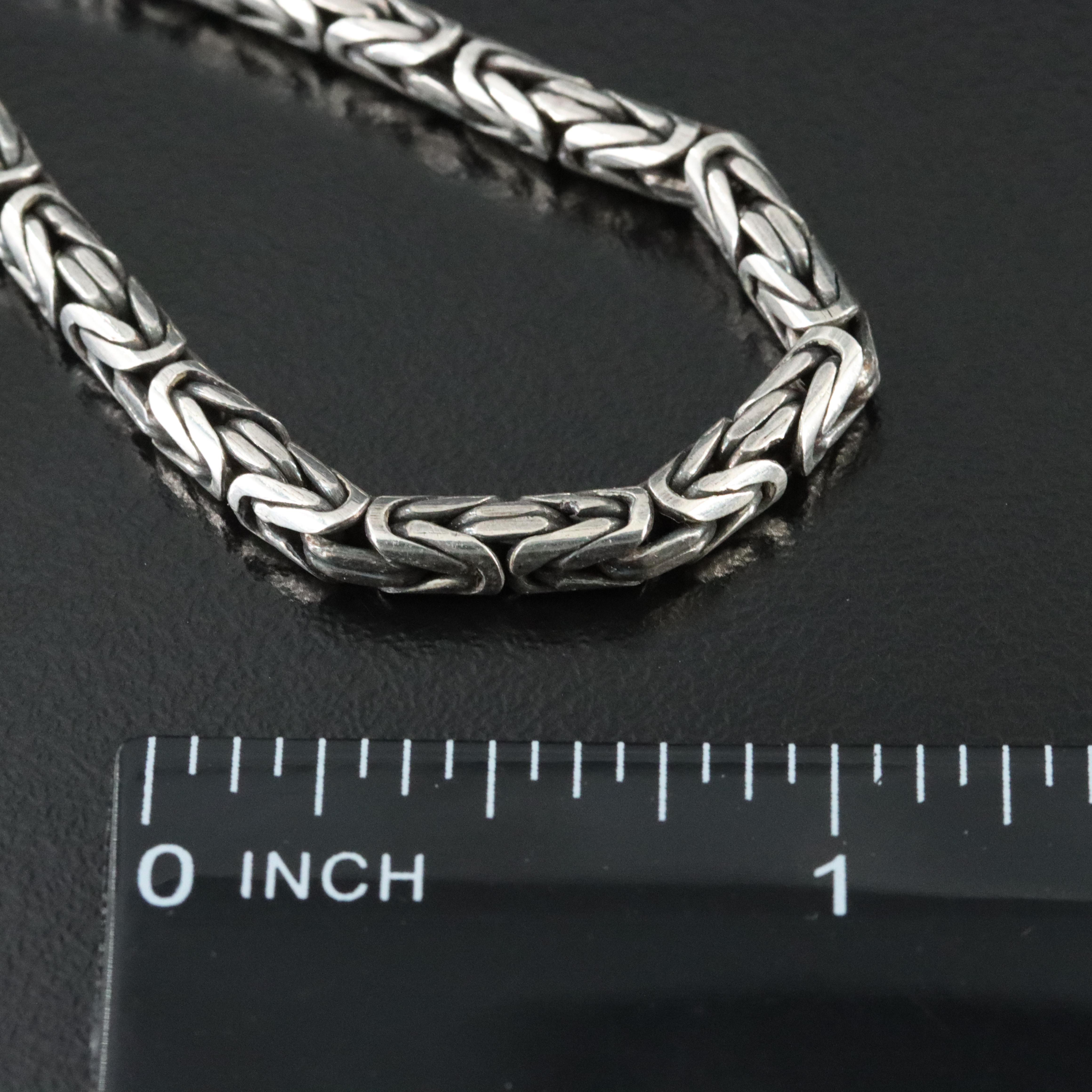 Sterling Byzantine Chain Necklace