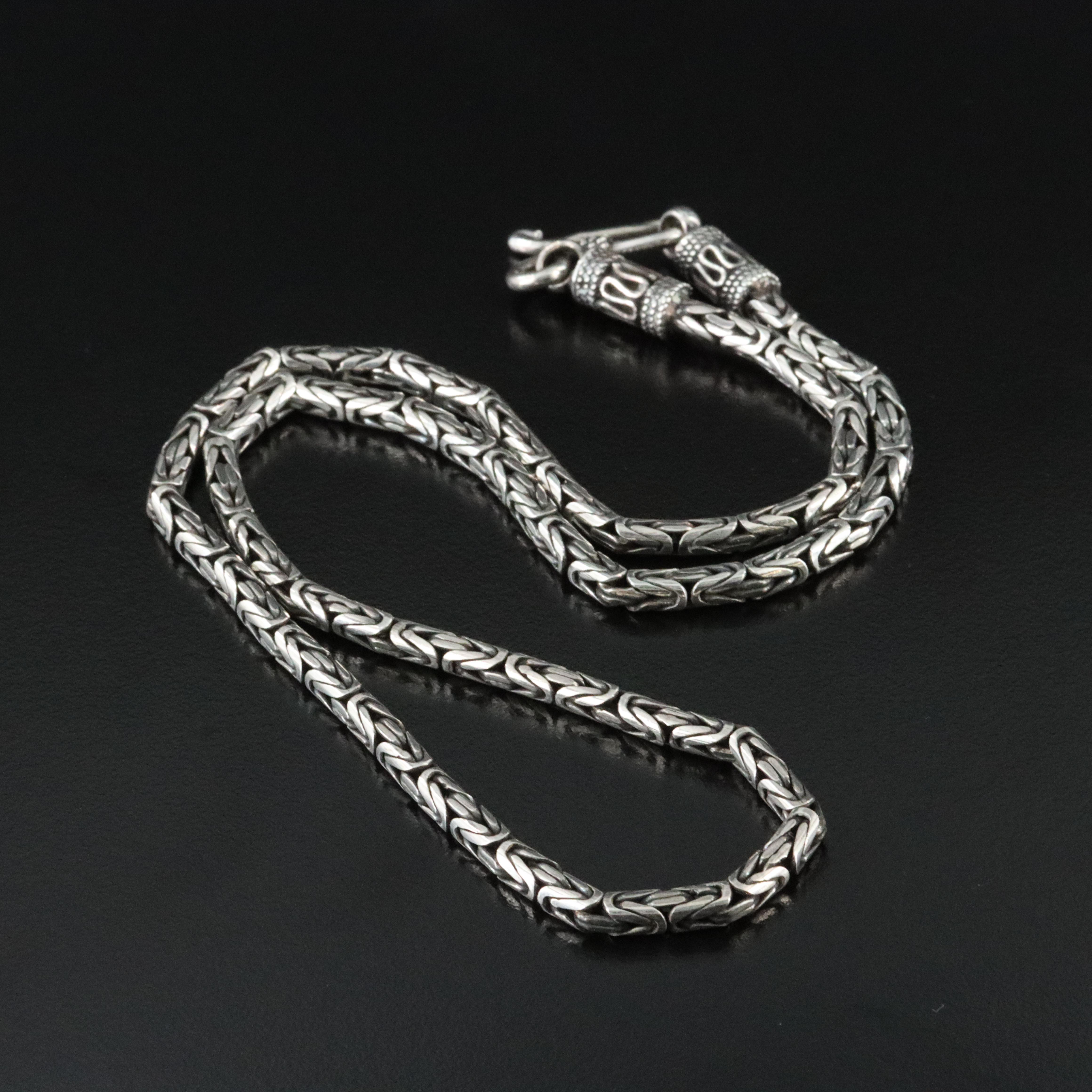 Sterling Byzantine Chain Necklace
