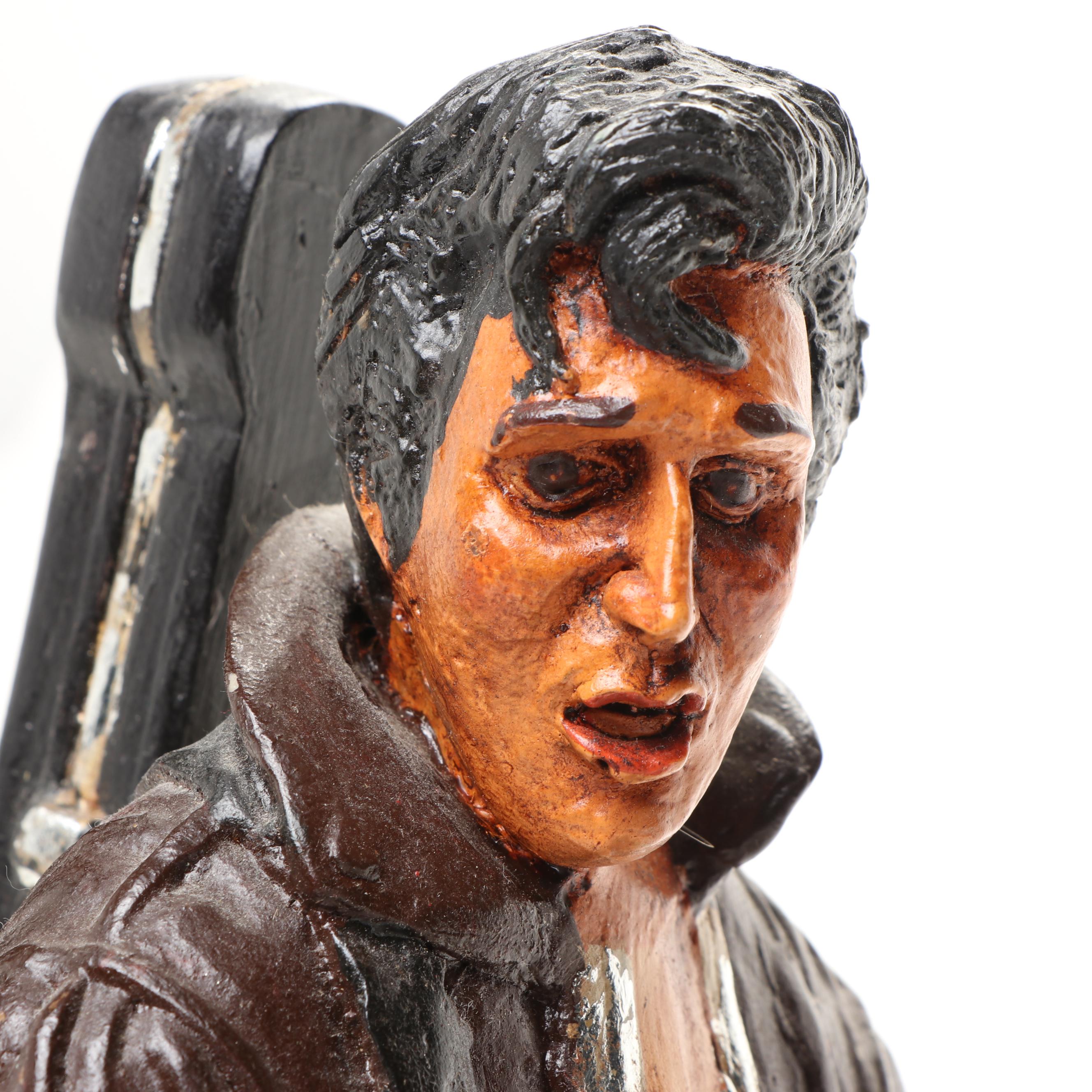 Elvis Presley and Other Resin Movable Motorcycle Figurine