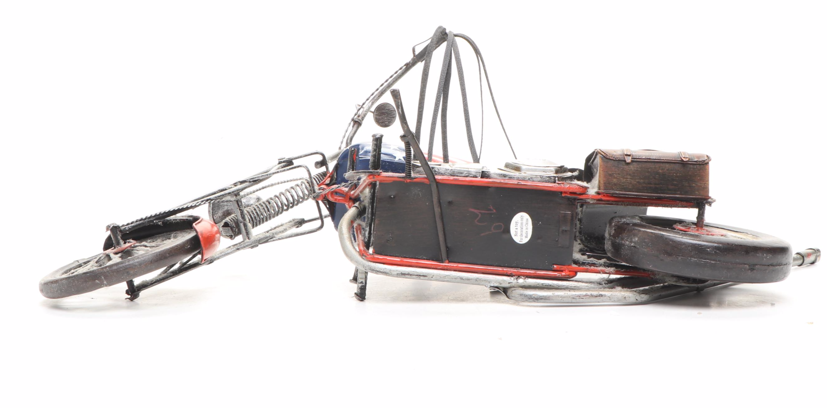 Elvis Presley and Other Resin Movable Motorcycle Figurine