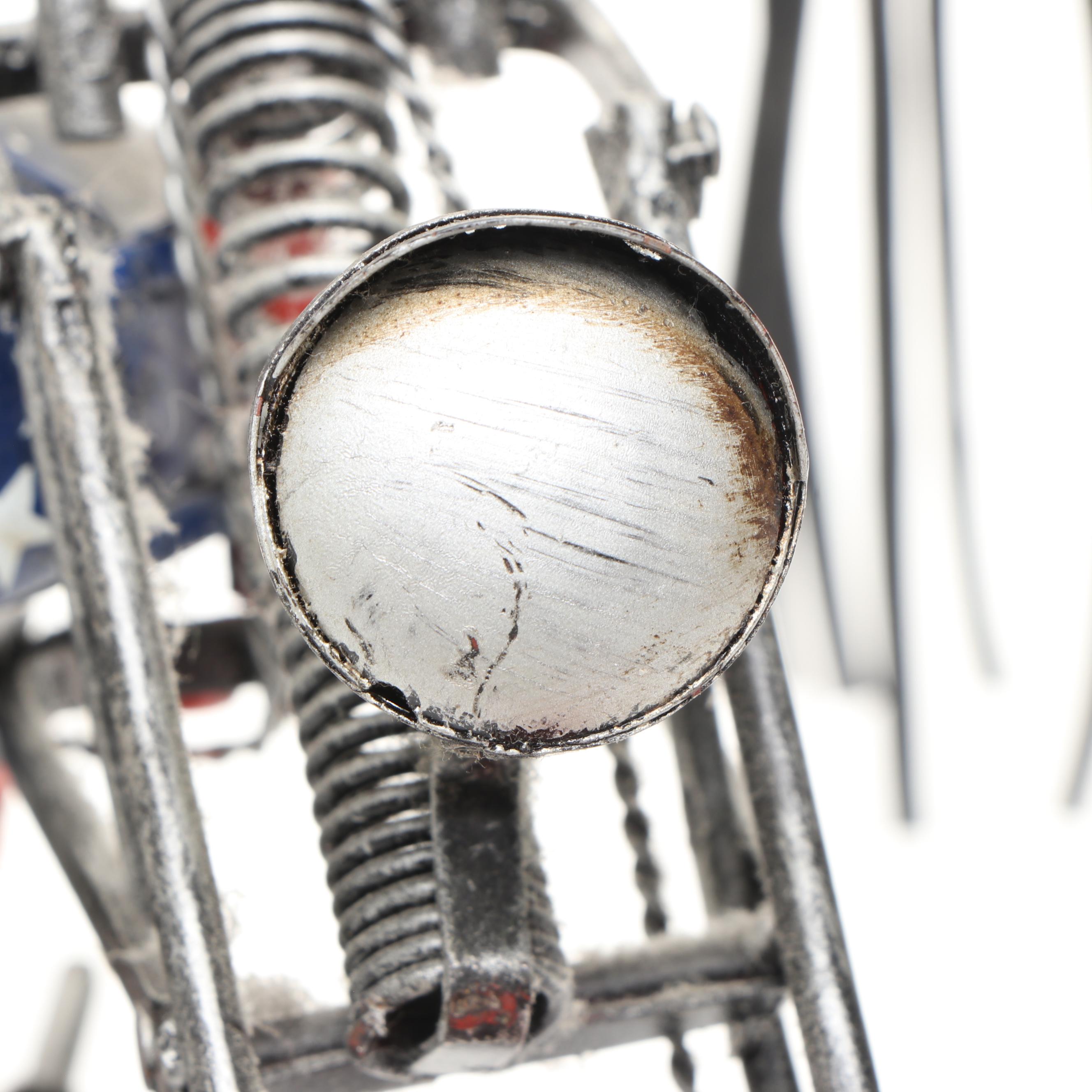 Elvis Presley and Other Resin Movable Motorcycle Figurine