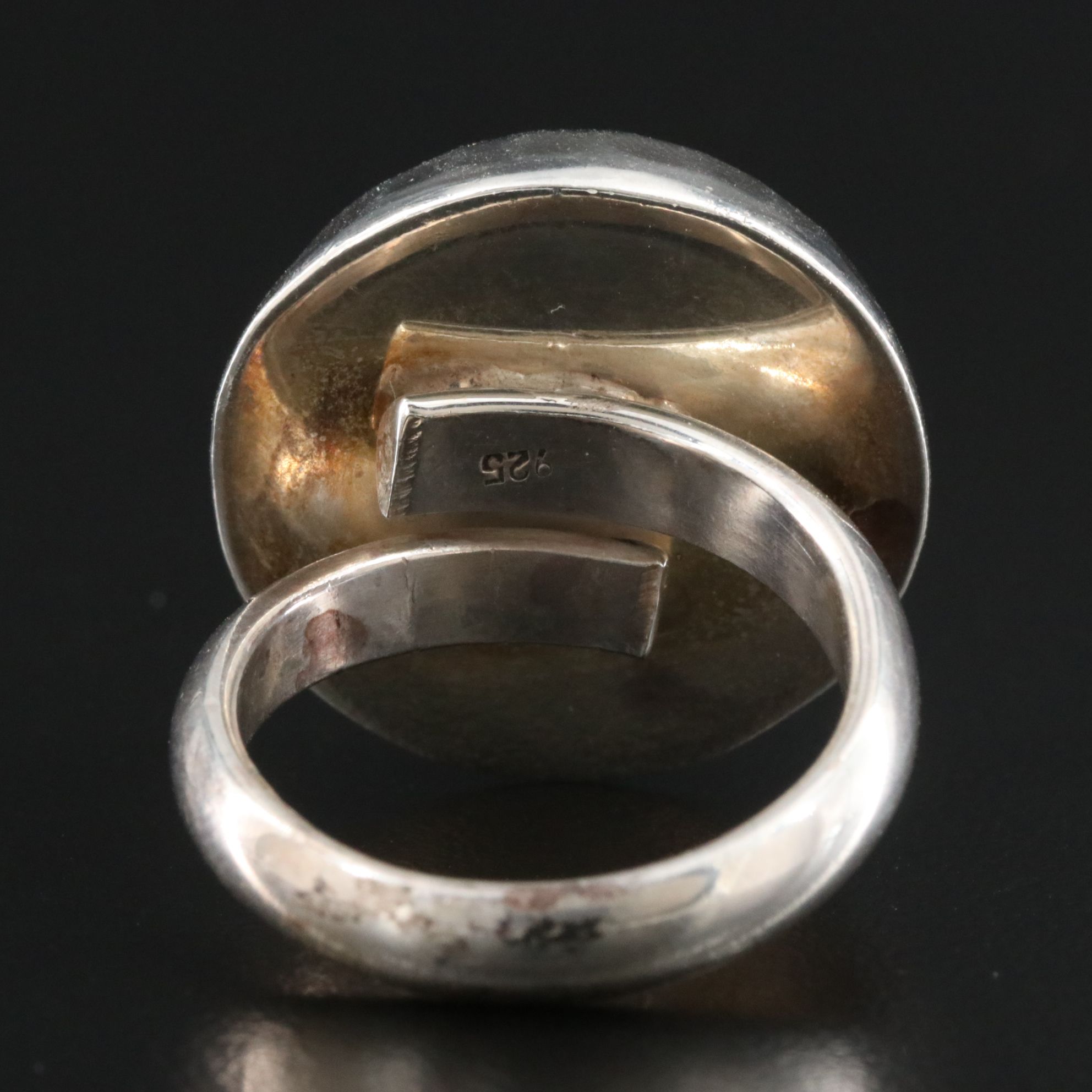 Sterling Hammered Finish Dome Ring