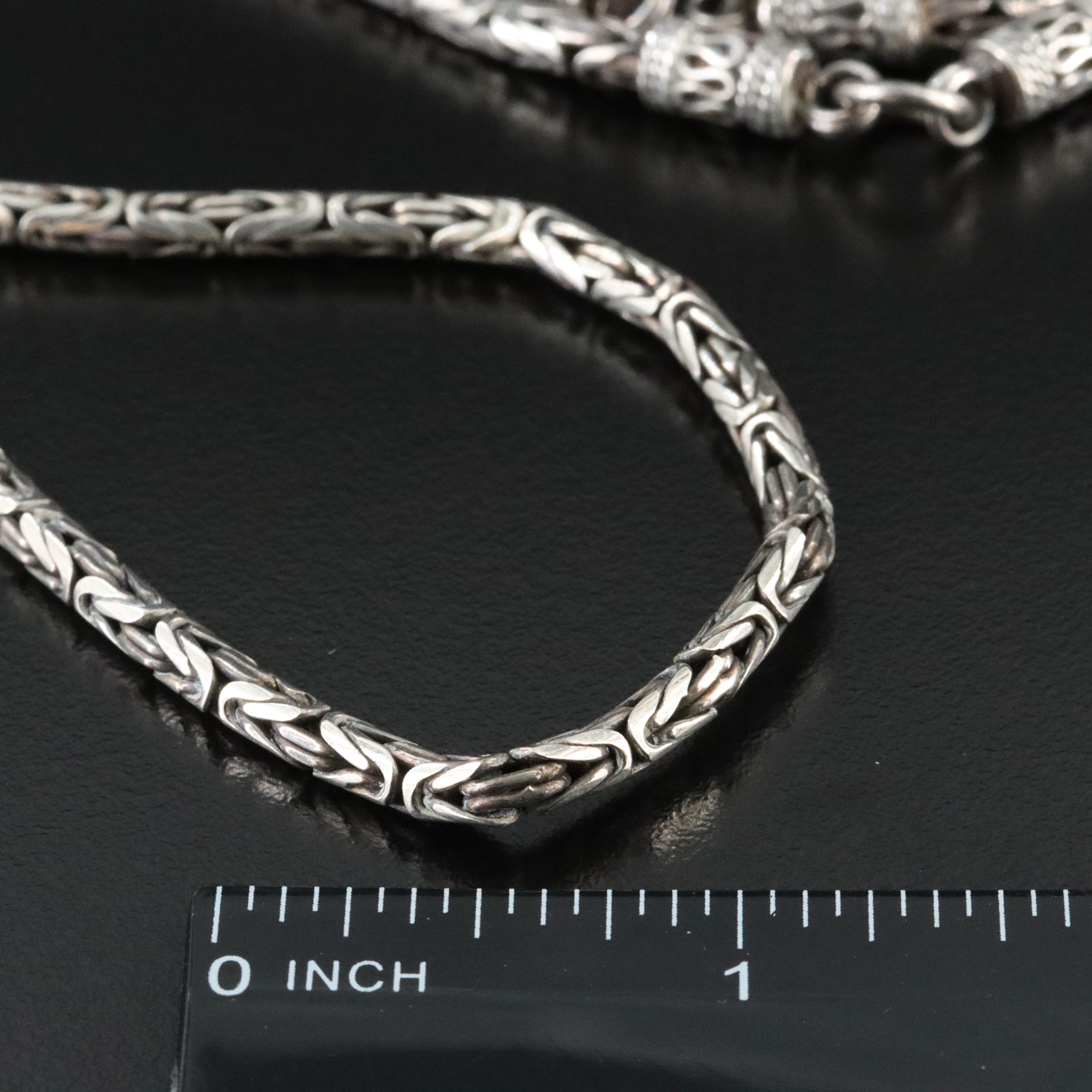 Sterling Byzantine Chain Necklace