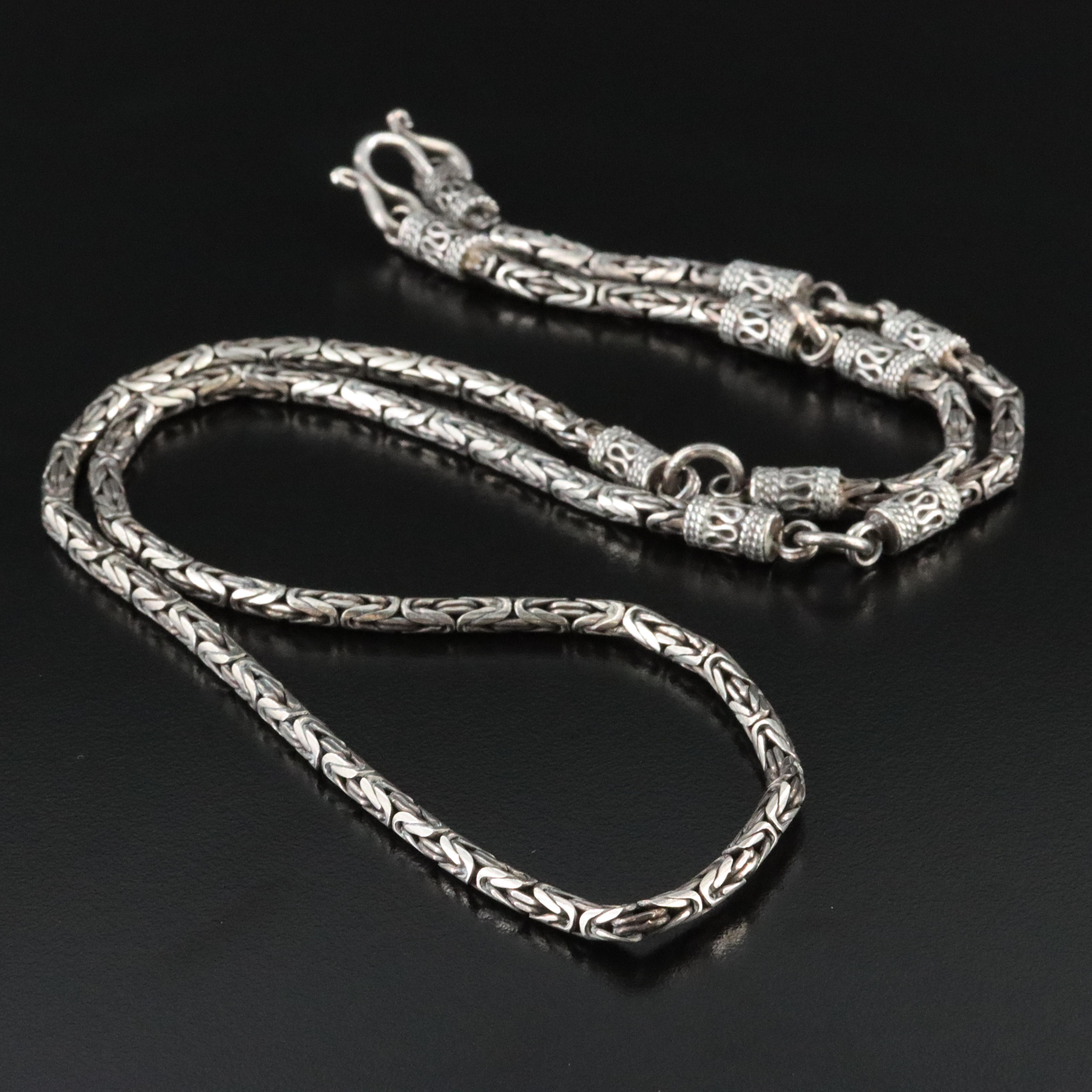 Sterling Byzantine Chain Necklace