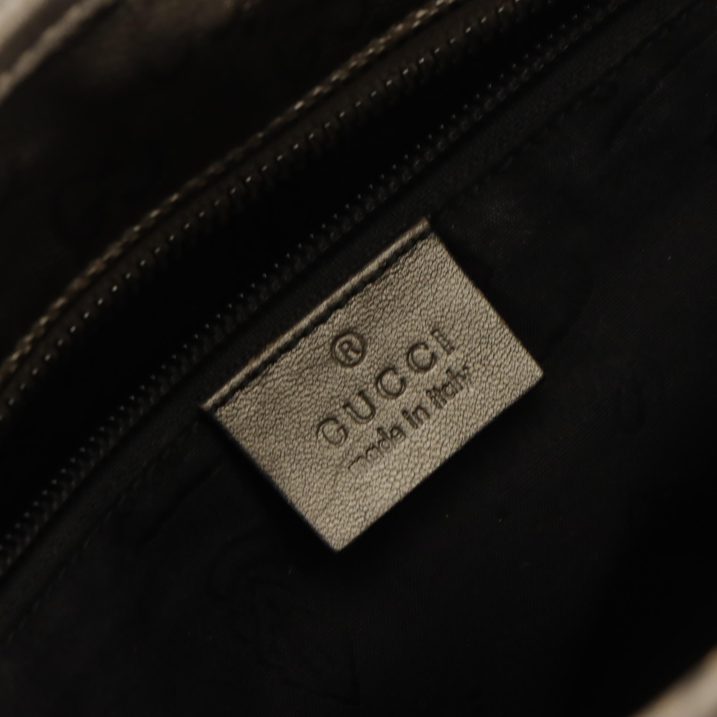 Gucci GG Imprime Supreme Canvas and Leather Tote