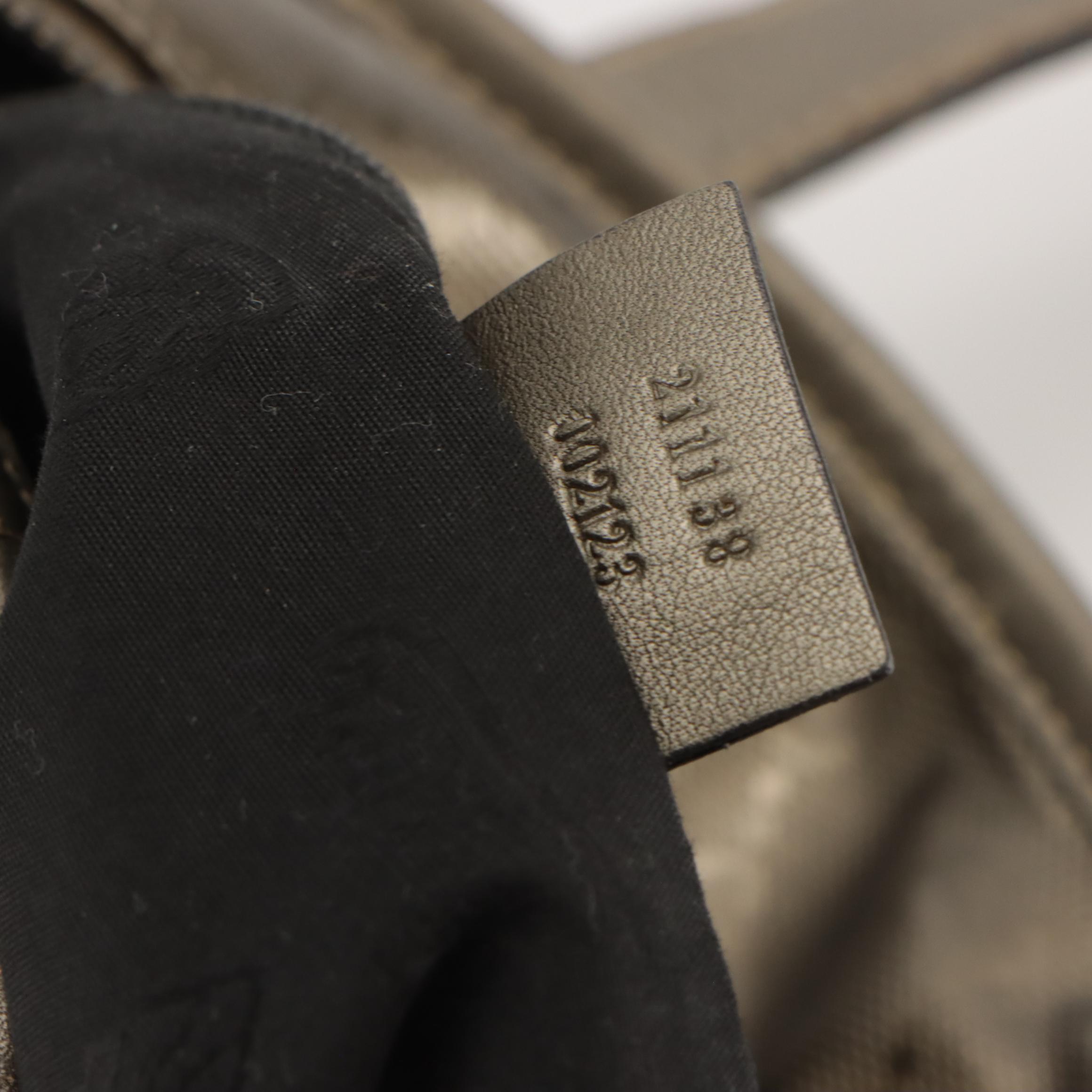 Gucci GG Imprime Supreme Canvas and Leather Tote