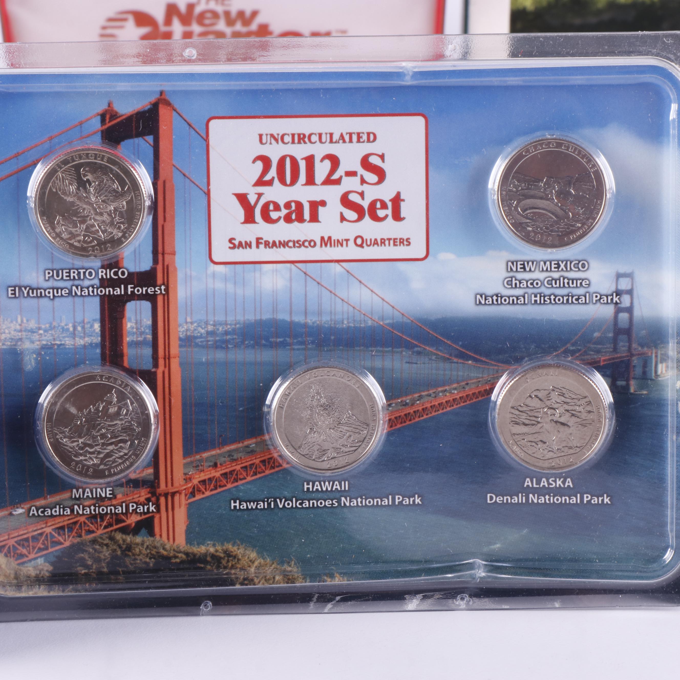 Collection of State Quarters in Eleven Specialty Sets and Loose