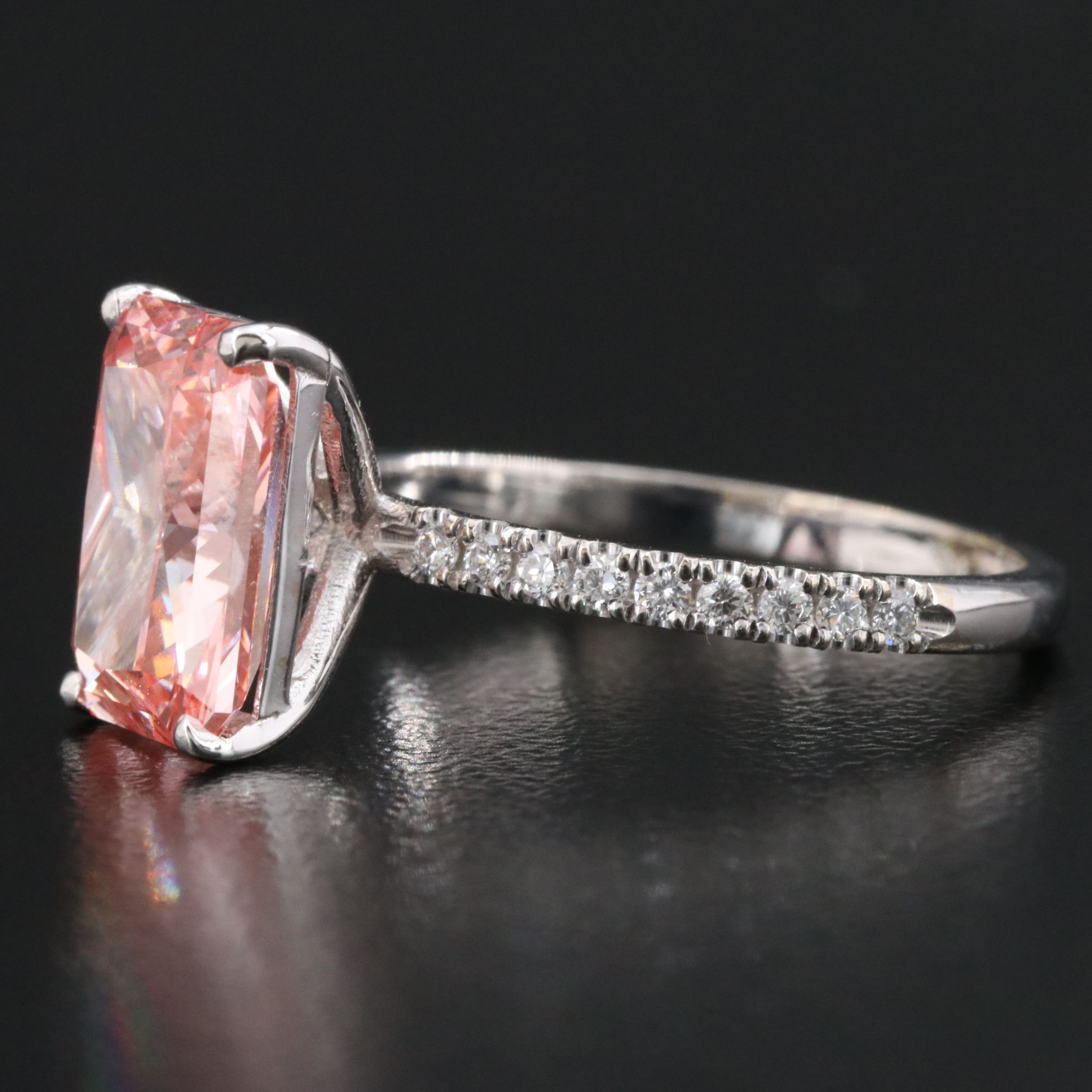 18K 3.89 CTW Lab Grown Diamond Ring with IGI Report