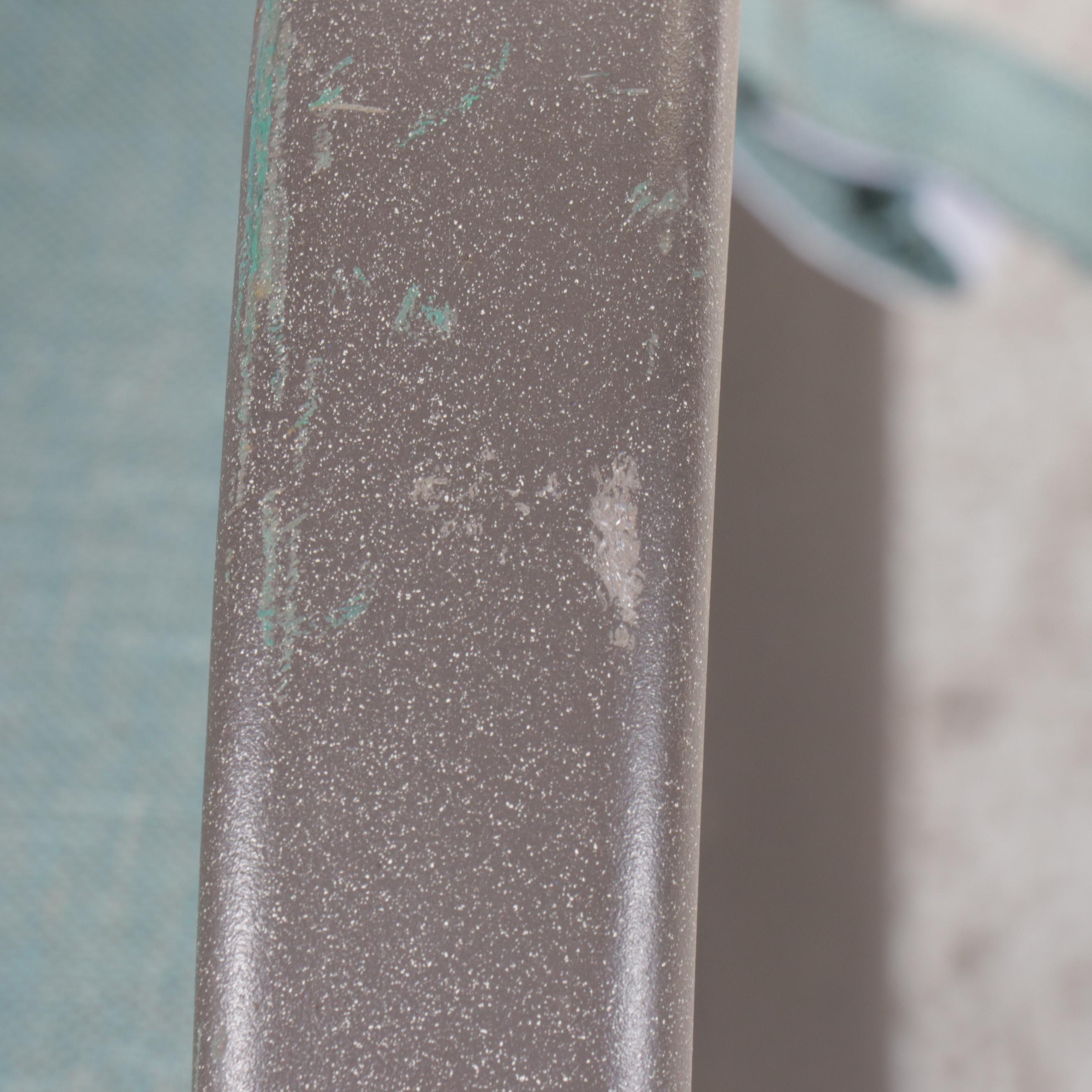 Set of Six Aluminum and Resin Wicker Amrchairs