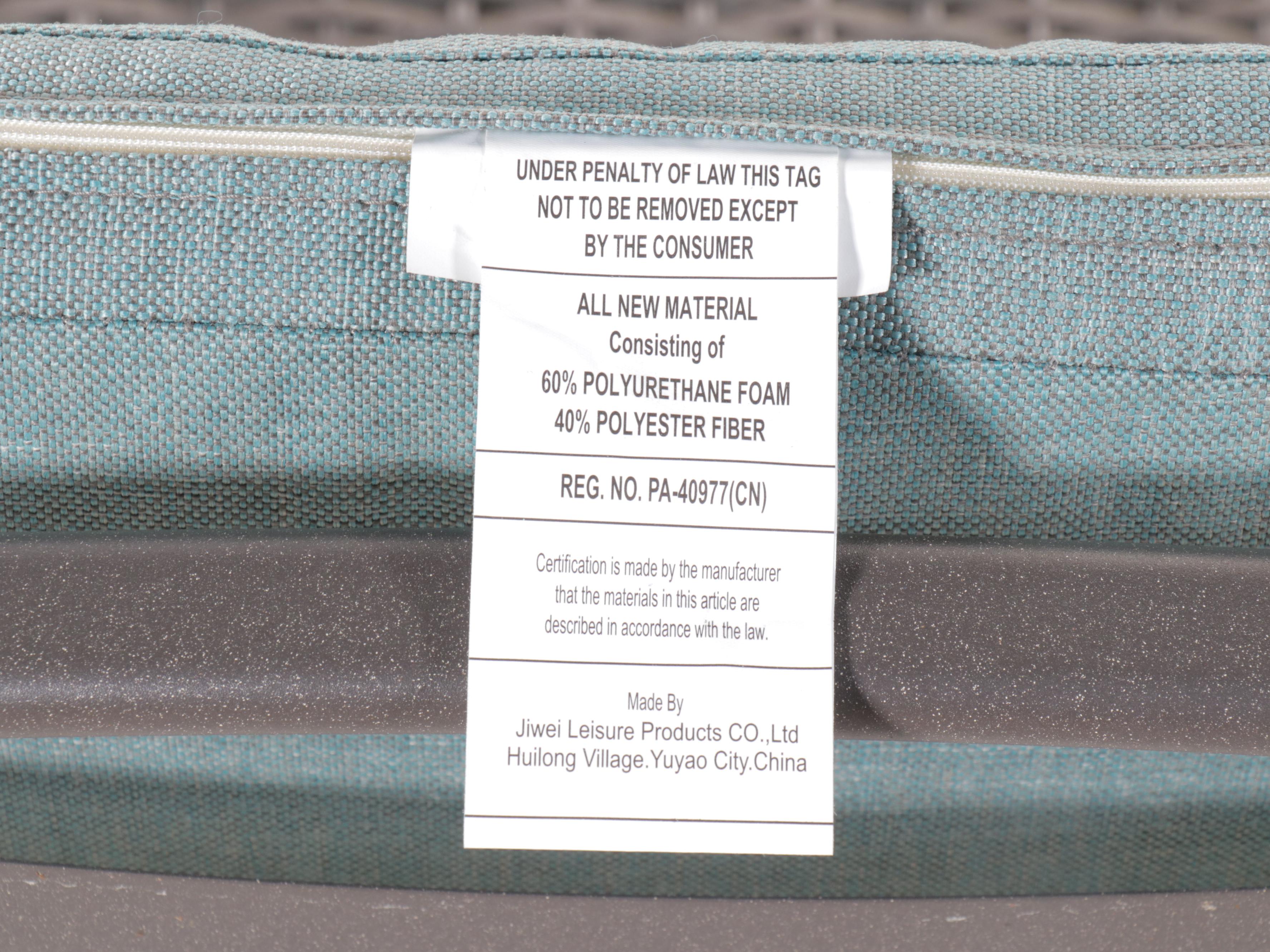 Set of Six Aluminum and Resin Wicker Amrchairs