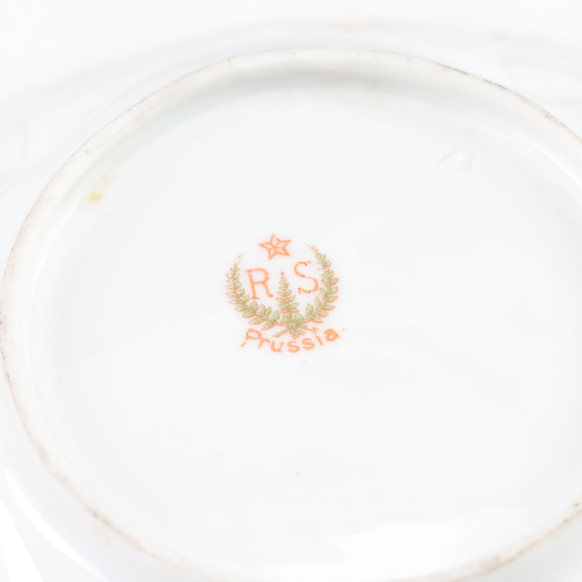 RS Prussia Gilt Rimmed Floral Dessert & Serving Bowl