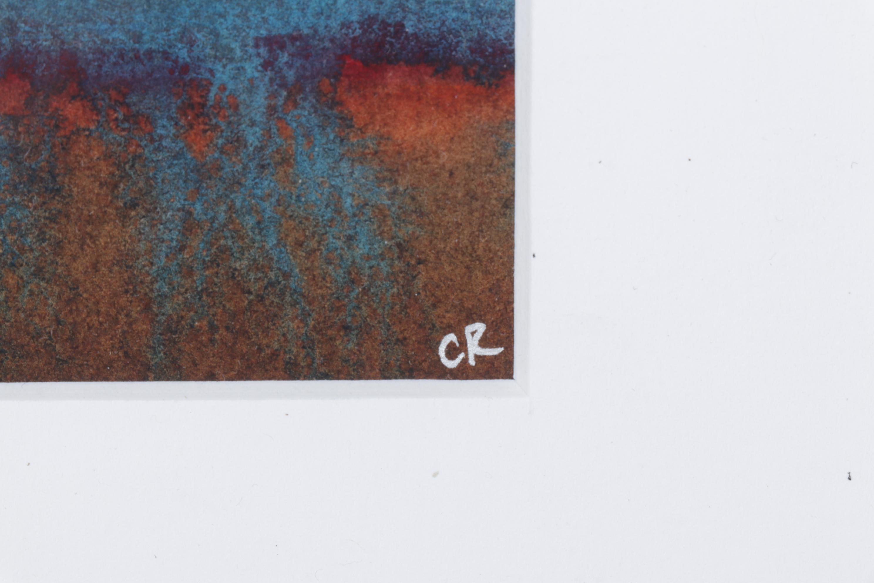 C.R. Abstract Minimalist Watercolor Painting