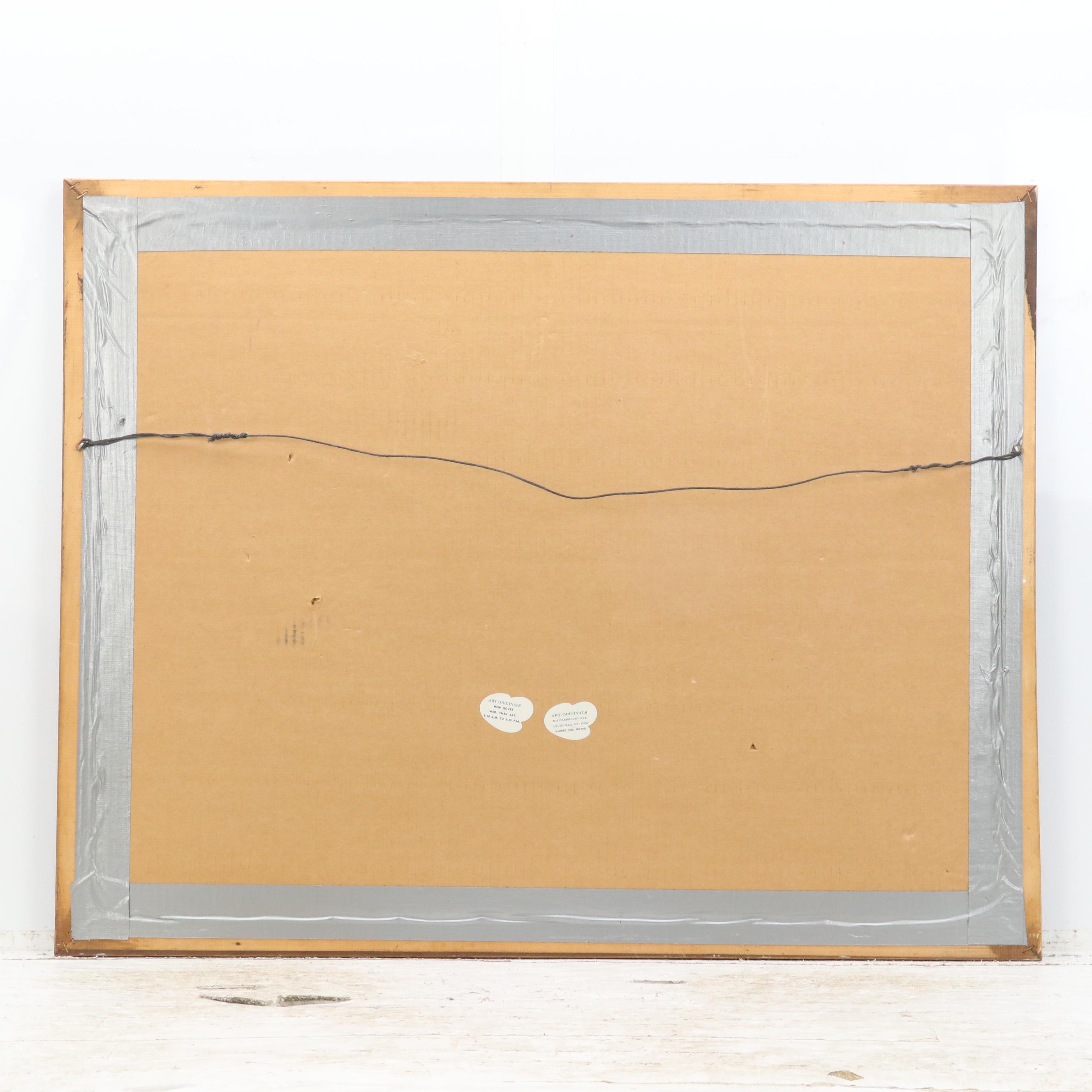 Charles Fracé Offset Lithograph "The Lions," 1974