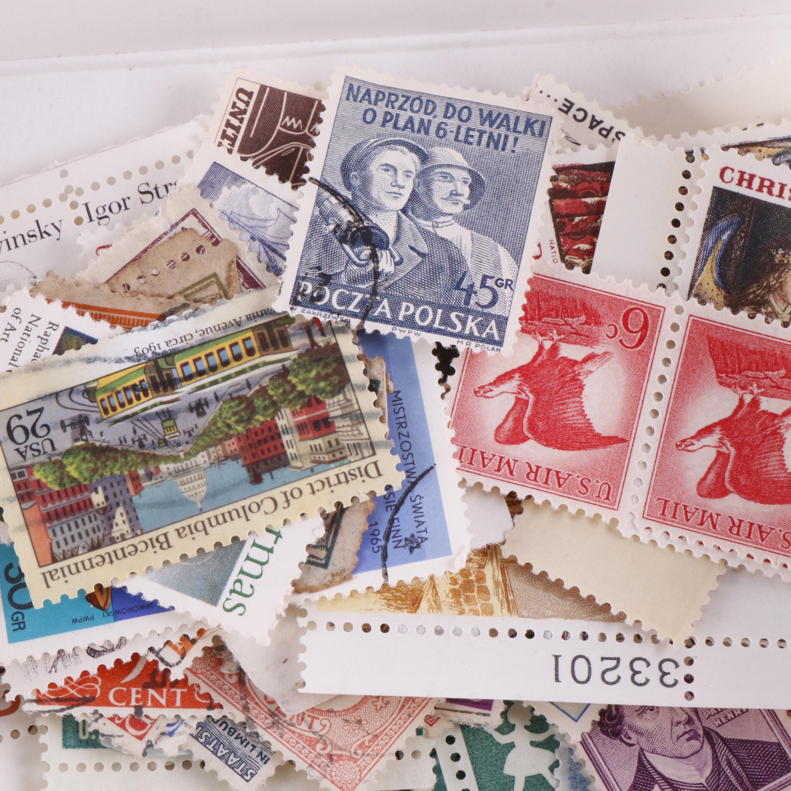 Collection of U.S. Postal Sets, Loose Stamps, and Sheets