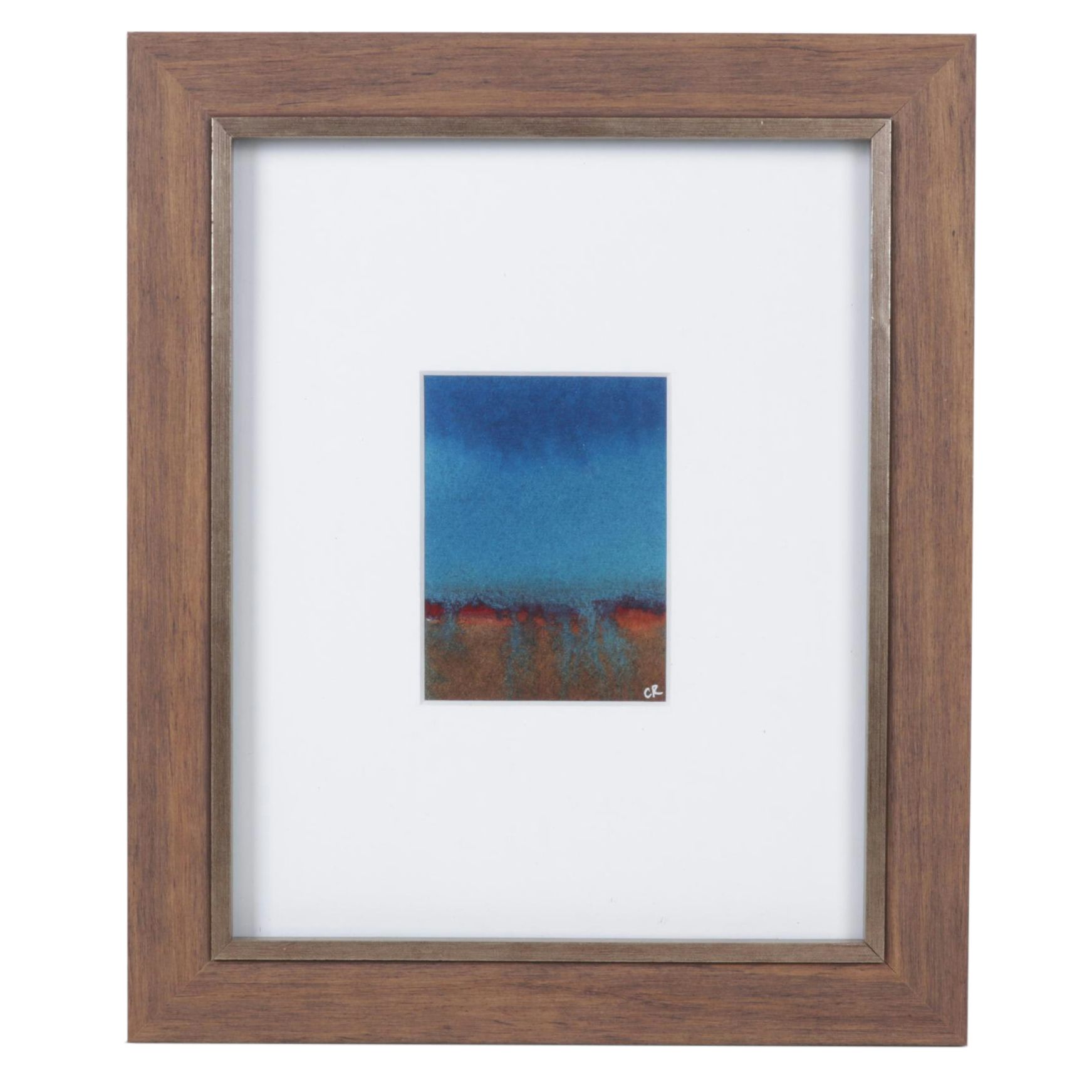 C.R. Abstract Minimalist Watercolor Painting