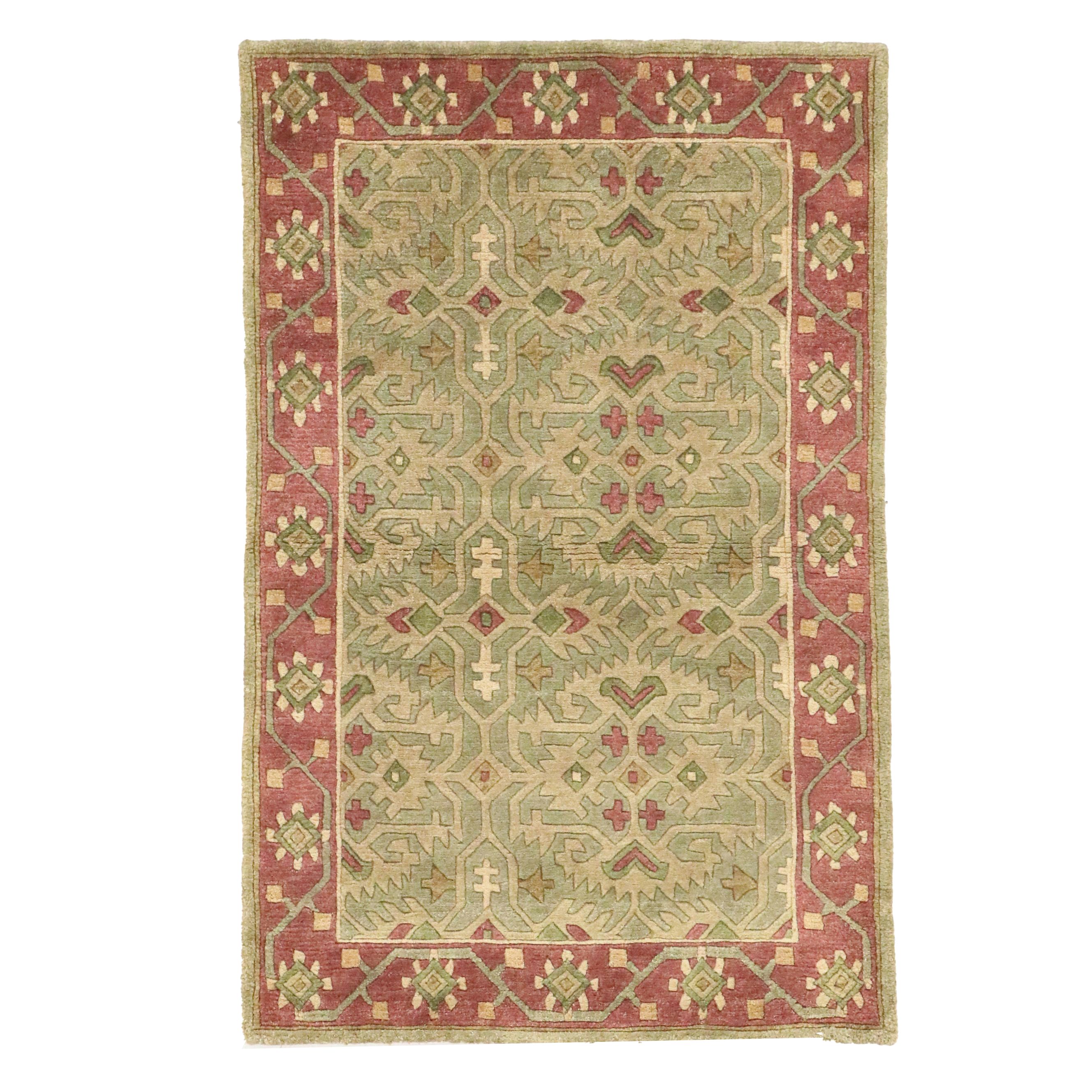 3'6 x 5'5 Hand-Knotted Couristan Indo-Tibetan Area Rug