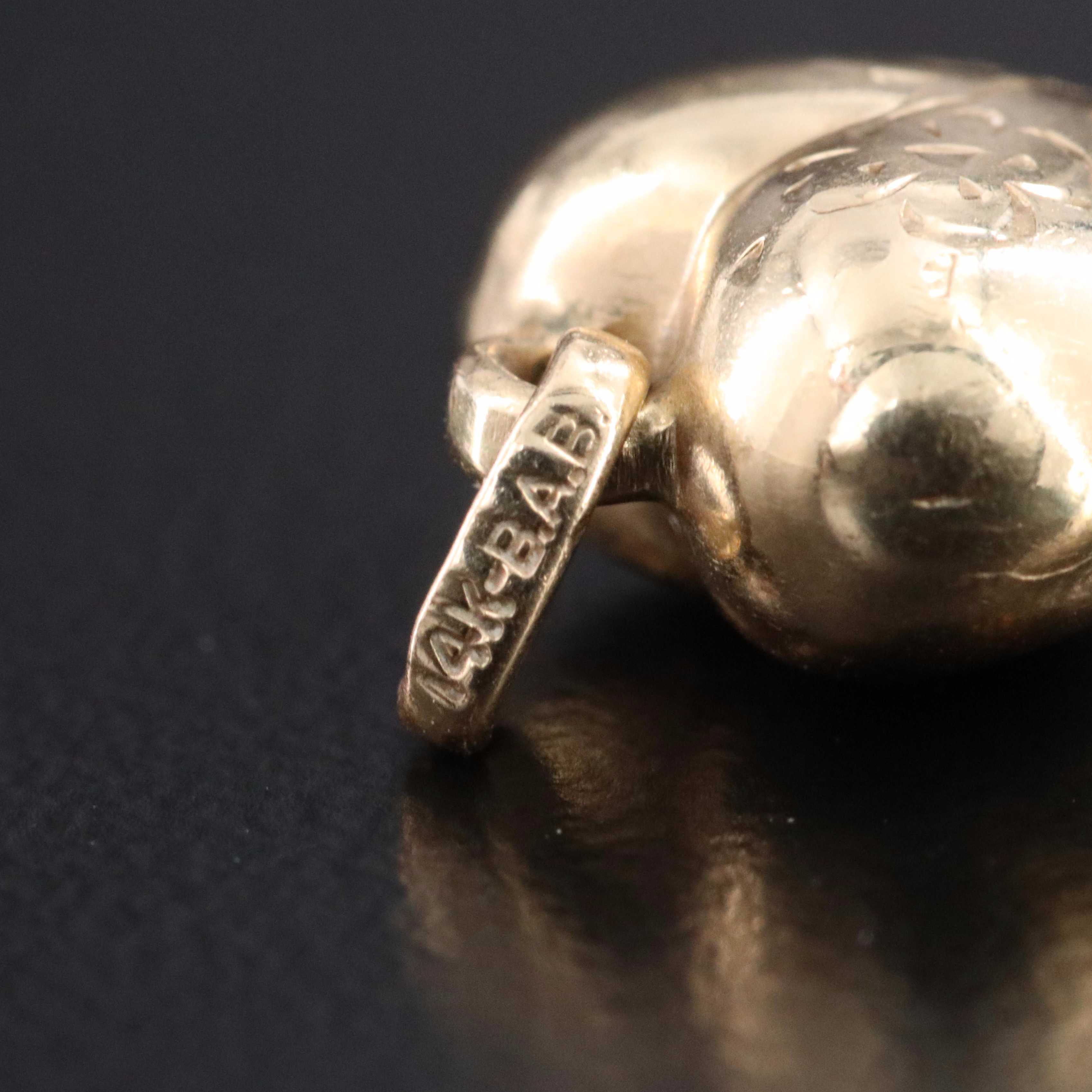 14K Pendants Featuring Emerald, Pearl and Jasperware